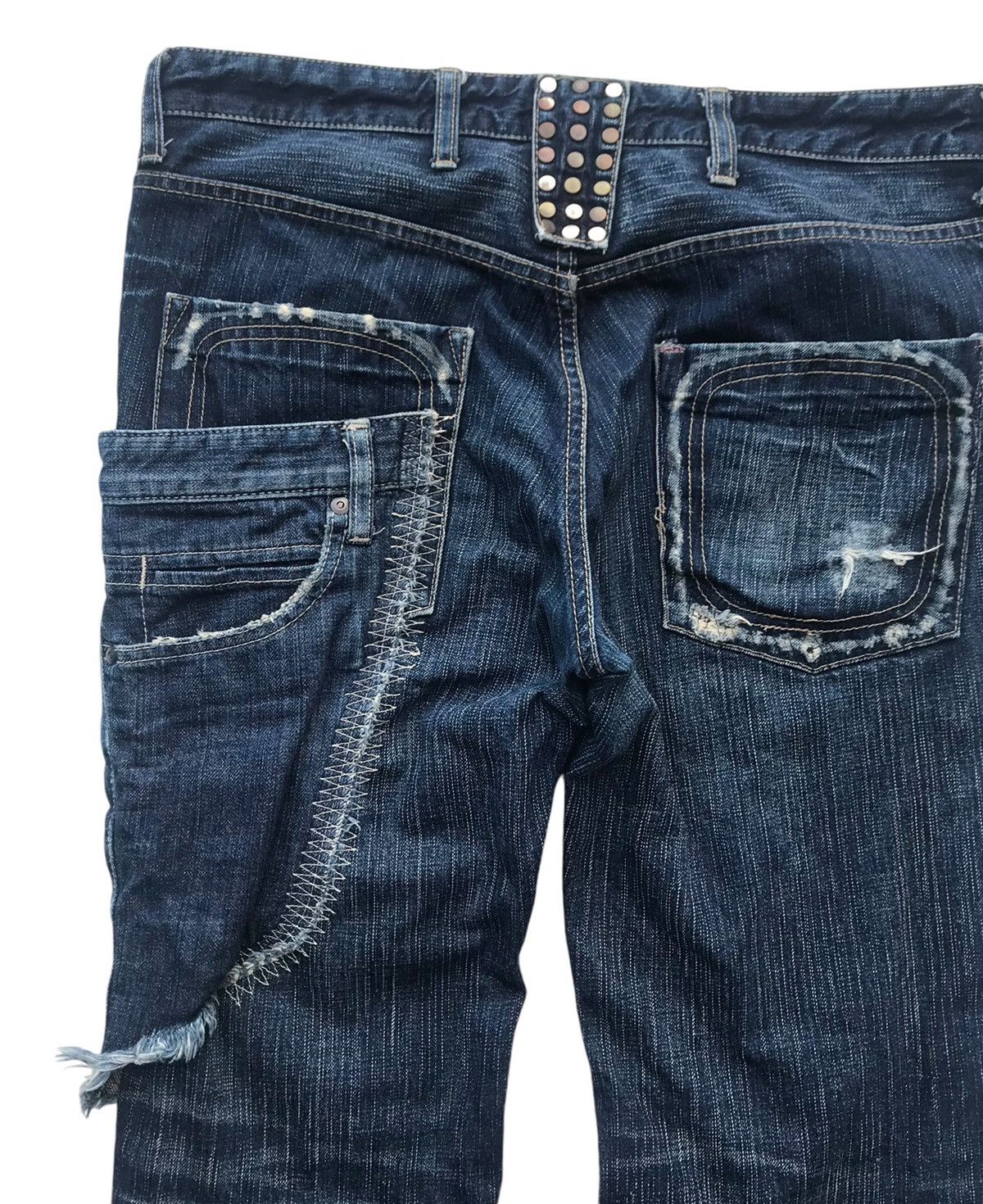 ABAHOUSE Rare Abahouse Japan Distressed Streetwear Denim Pants Size US 33 - 14 Thumbnail