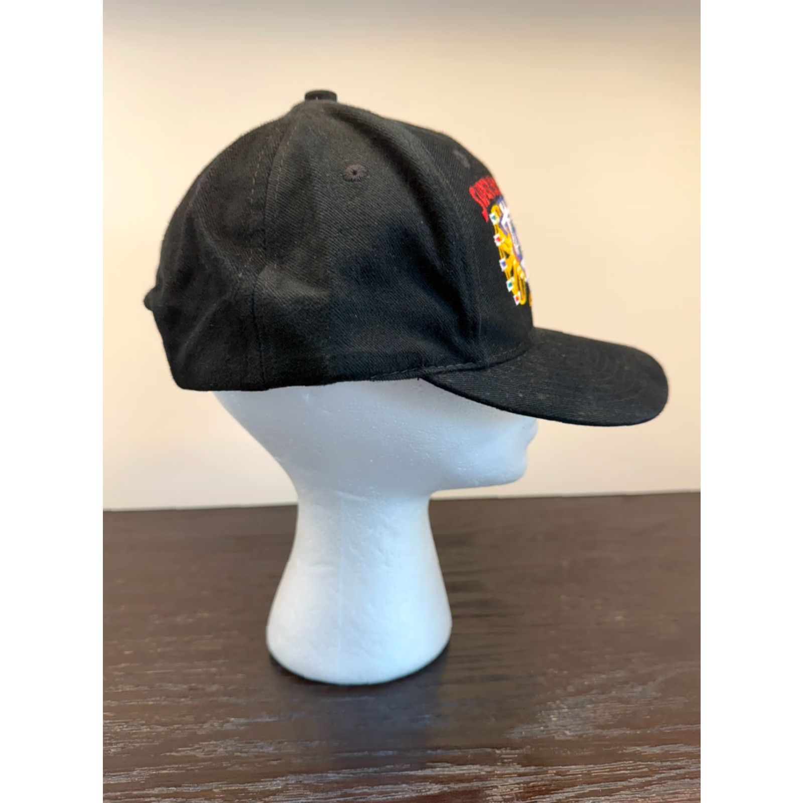 Logo Athletic VINTAGE Logo Athletic Hat Cap Mens One Size Black Snapback 1997 Tailgate Party Super Bowl XXXI Size ONE SIZE - 3 Thumbnail
