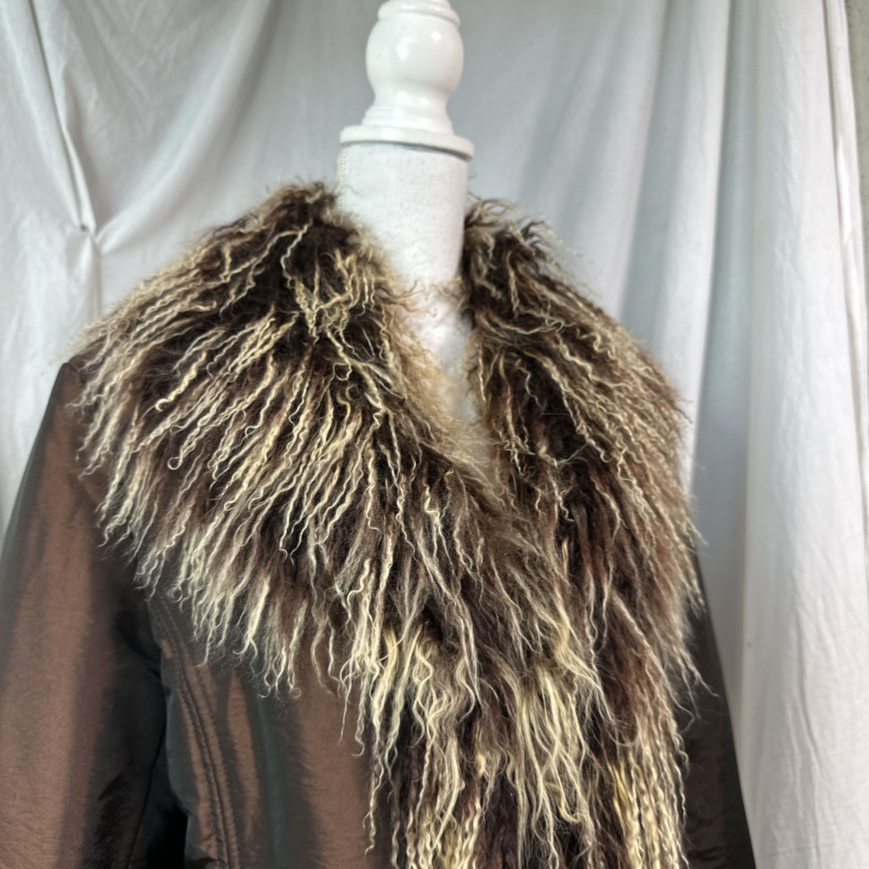 Vintage Vintage Avant Garde Afghan Penny Lane Lama Fur Coat 00s Size L / US 10 / IT 46 - 7 Thumbnail