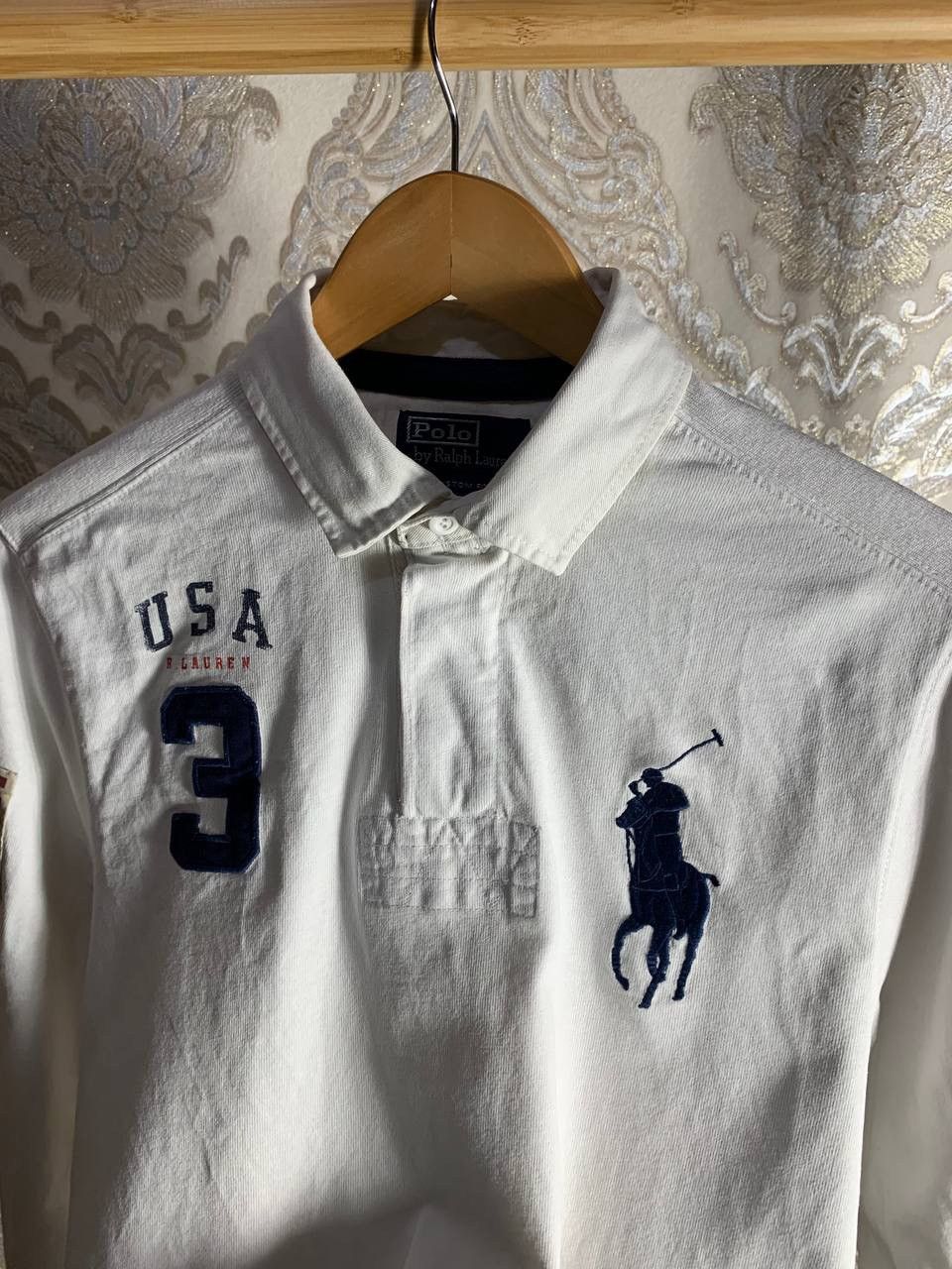 Polo Ralph Lauren VINTAGE POLO RALPH LAUREN USA FLAG DESIGNER RETRO Y2K 90s Size US M / EU 48-50 / 2 - 2 Thumbnail