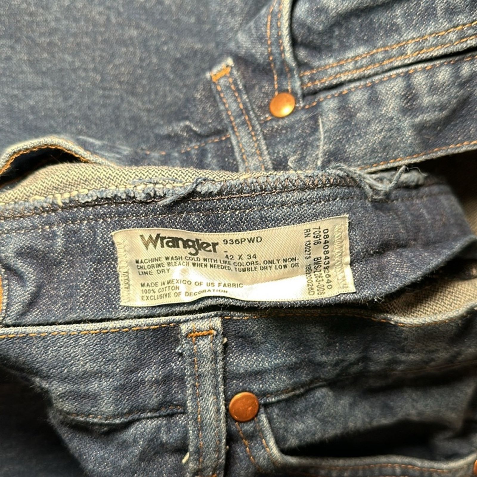 Wrangler Wrangler Cowboy Cut Slim Fit Jeans - 42x34 Size US 42 / EU 58 - 8 Thumbnail