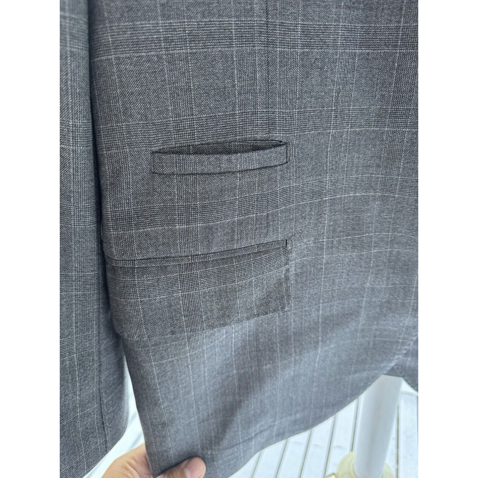Brunello Cucinelli Brunello Cucinelli Blazer Jacket Glen Plaid Wool 52/42 Size 42R - 9 Thumbnail