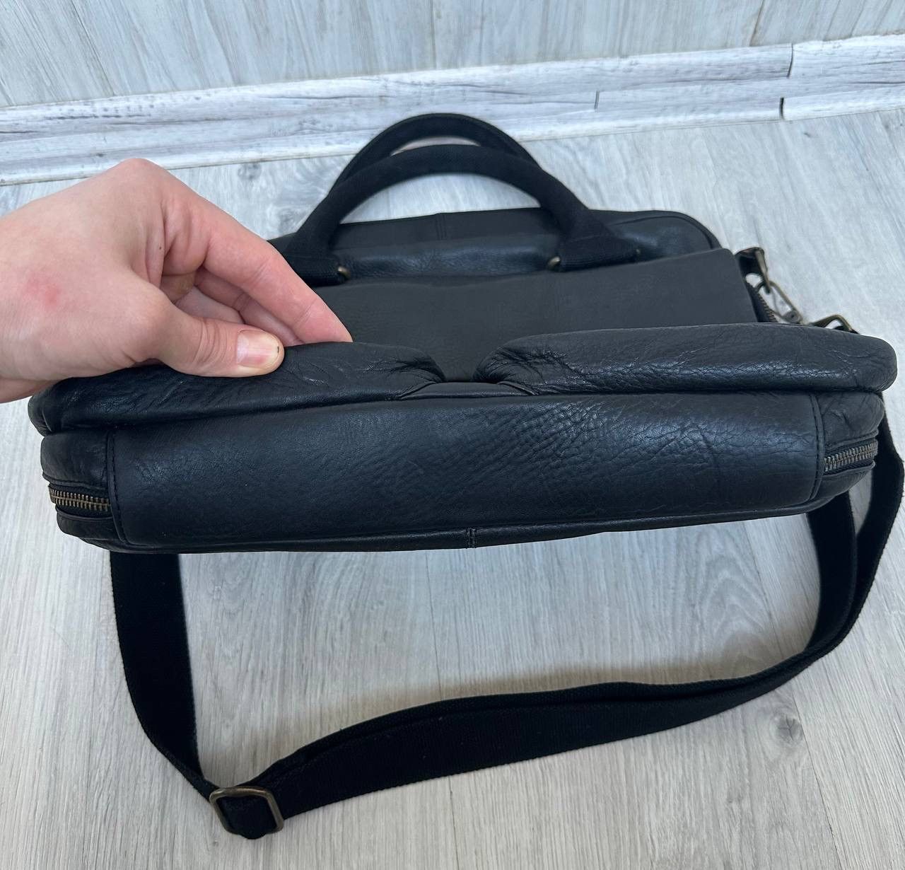 Leather Ted Baker 100% Genuine Leather Satchel Crossbody Work Bag Size ONE SIZE - 7 Thumbnail