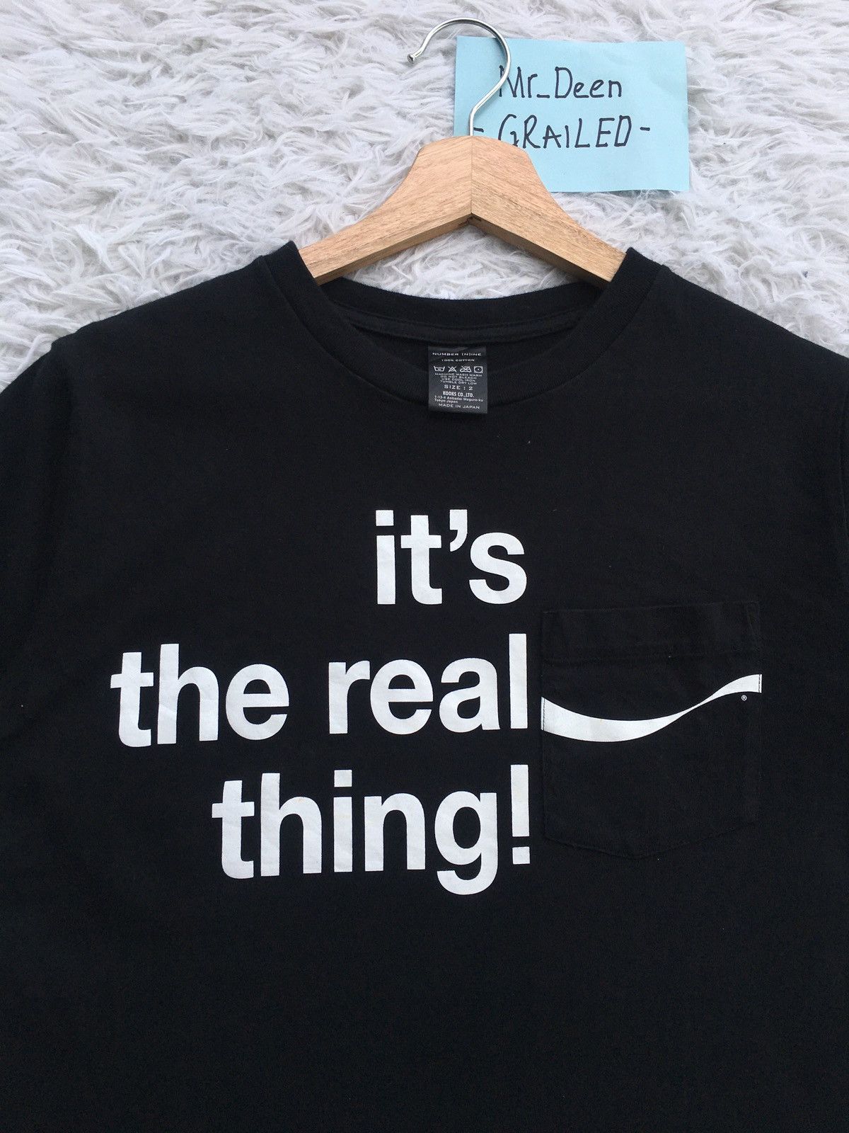 Number (N)ine Rare Number Nine x Coca Cola “Its the real thing” Tshirt Size US M / EU 48-50 / 2 - 6 Thumbnail