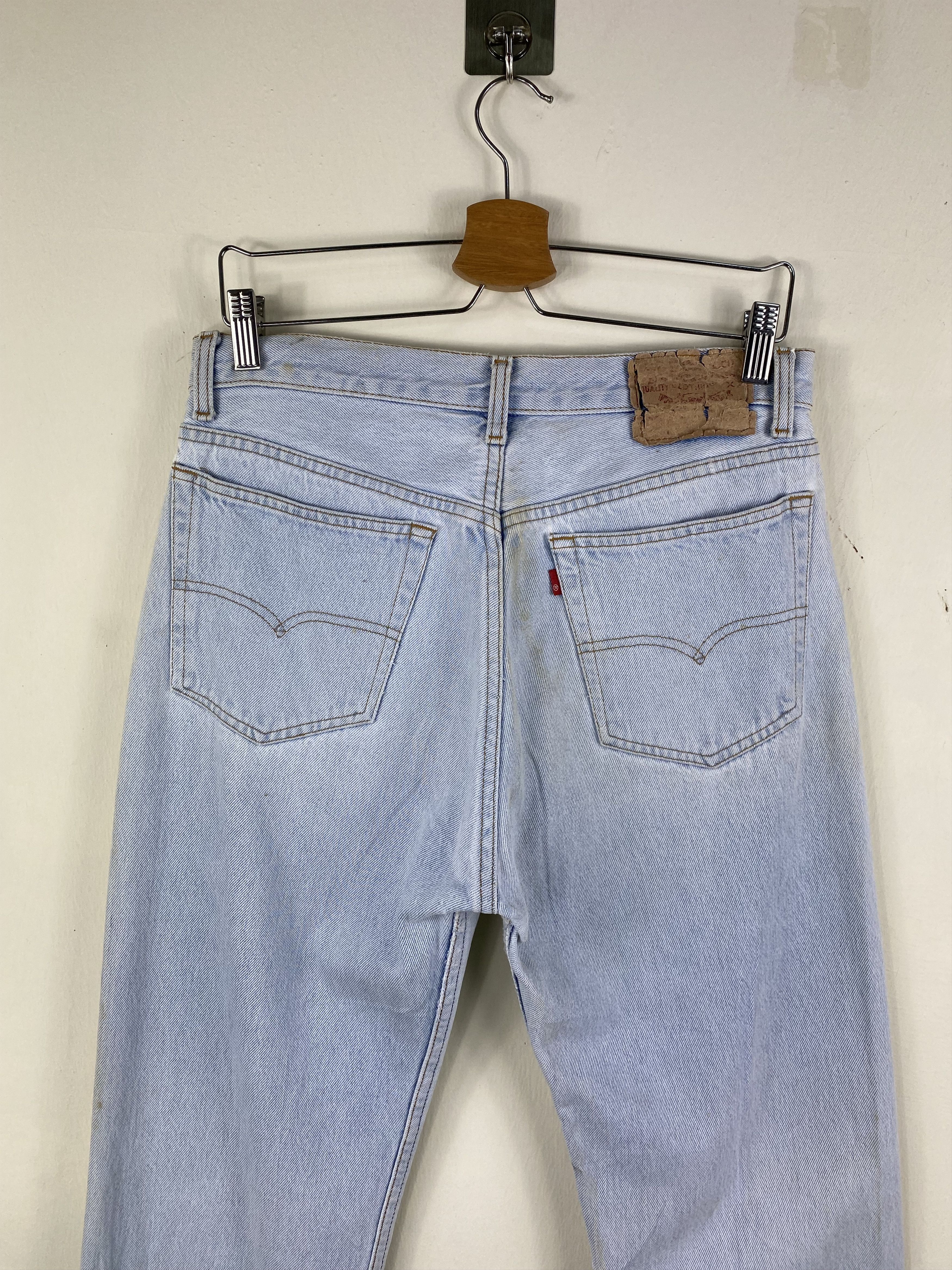 Levi's Vintage Clothing × Vintage Vintage Levis 501 90s STONEWASH dirty wash button 555 W30x30 Size US 30 / EU 46 - 8 Thumbnail