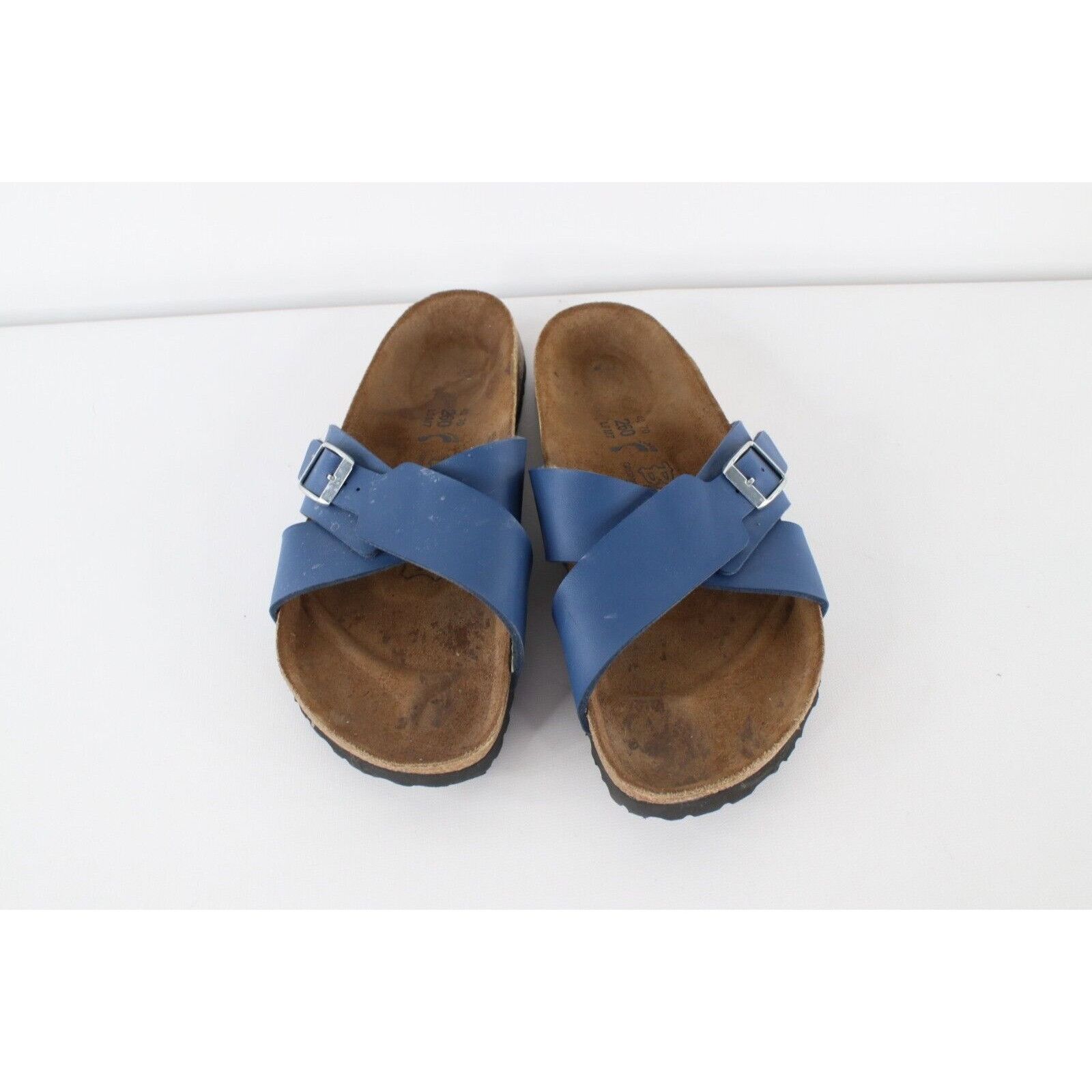 Birkenstock × Vintage Vintage Birkis Birkenstock Cross Buckle Strap Sandals Size US 9 / IT 39 - 2 Thumbnail