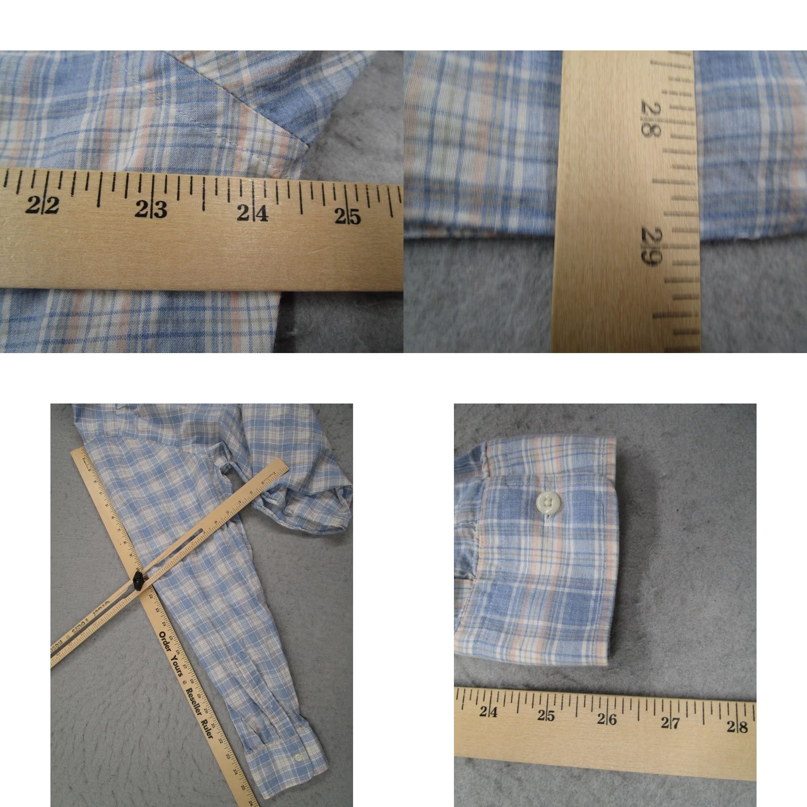 Faherty Faherty Cotton Shirt Mens XL Blue Plaid Long Sleeve Button-Up Bohemian Size US XL / EU 56 / 4 - 8 Thumbnail