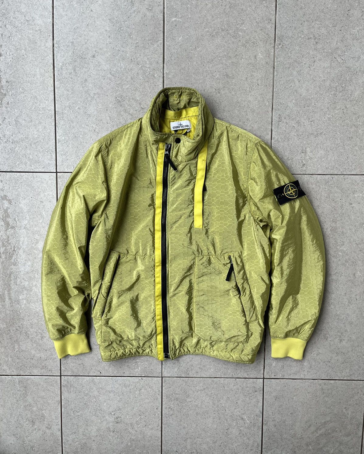 Bomber Stone Island Nylon Metal Watro Jacquard Design 43353🔥