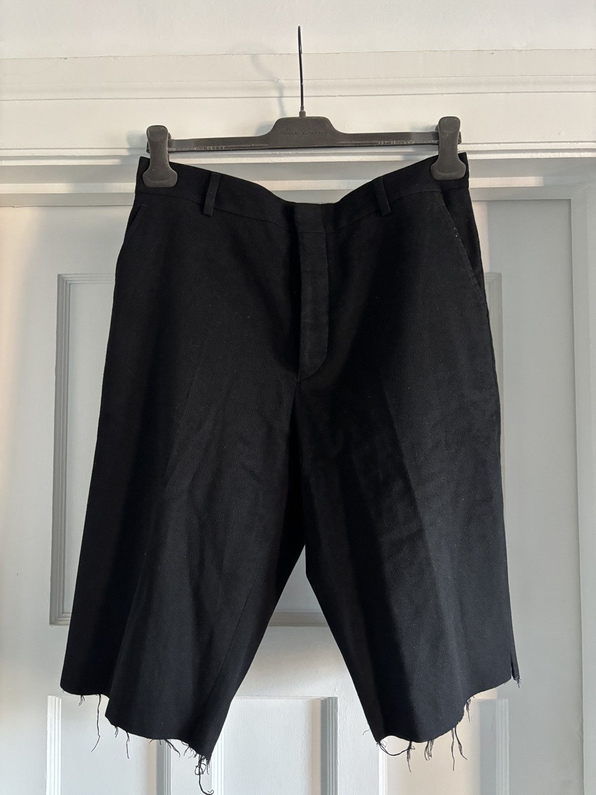 Rick Owens Fw03 Revillon Rick Owen’s Cashmere blend tailored shorts Size US 32 / EU 48 - 2 Thumbnail