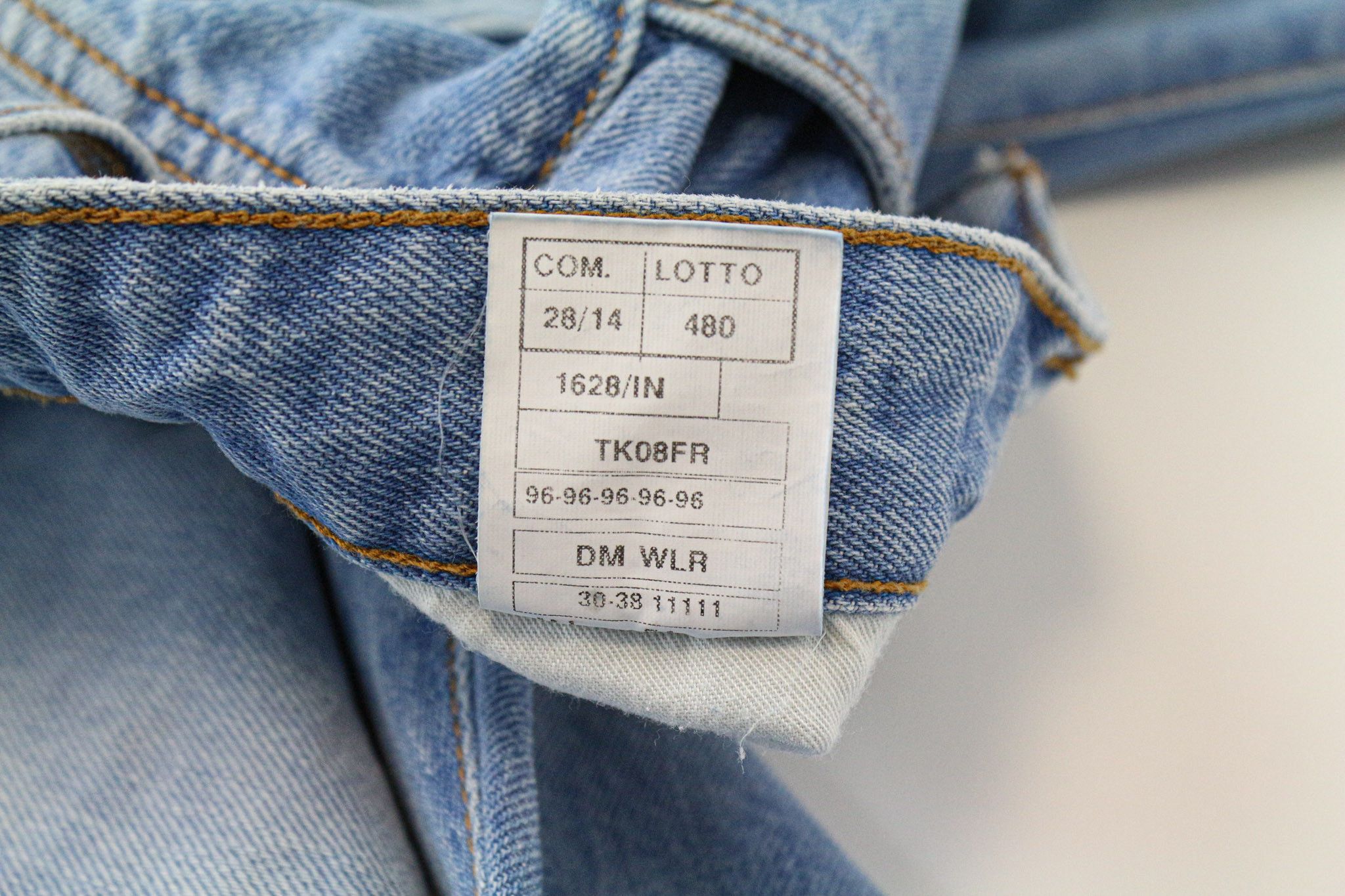 Takeshy Kurosawa W30 Slim Blue Cotton Painted Jeans 75788 Size US 30 / EU 46 - 6 Thumbnail