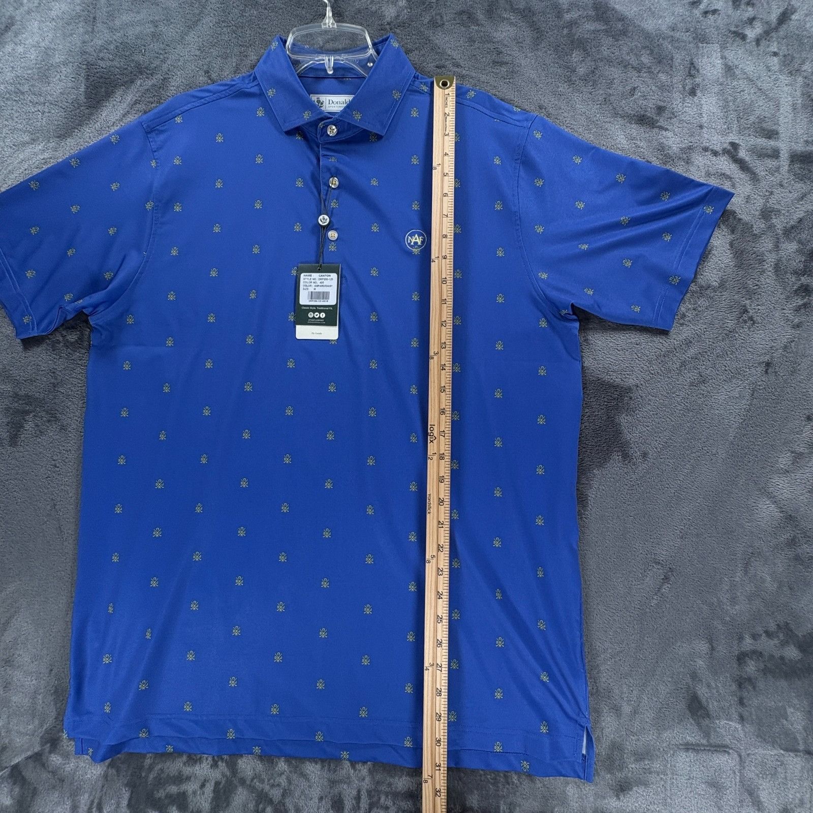 Donald Ross Donald Ross Canton Golf Polo Mens Medium Blue NAF UV Protect Size US M / EU 48-50 / 2 - 8 Thumbnail