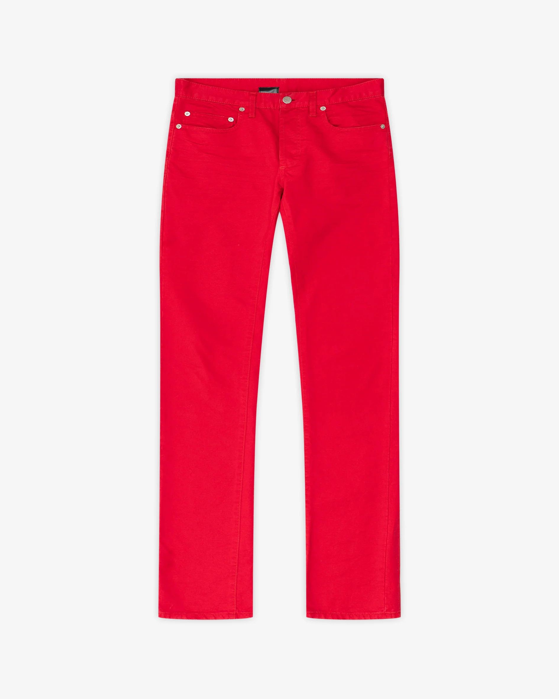 Saint Laurent Paris Red Skinny Denim (SS05) Size US 29 - 1 Thumbnail