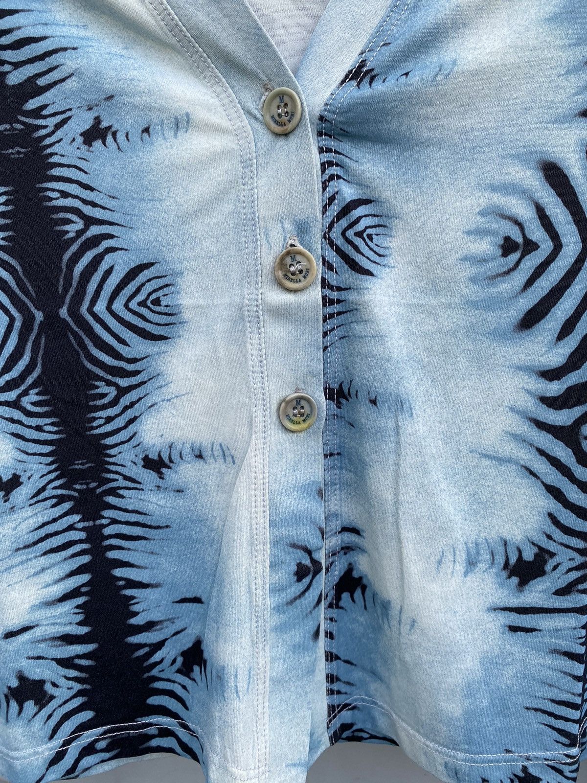 Vintage Tiger Print Blue Sky Cardigan Size S / US 4 / IT 40 - 7 Thumbnail
