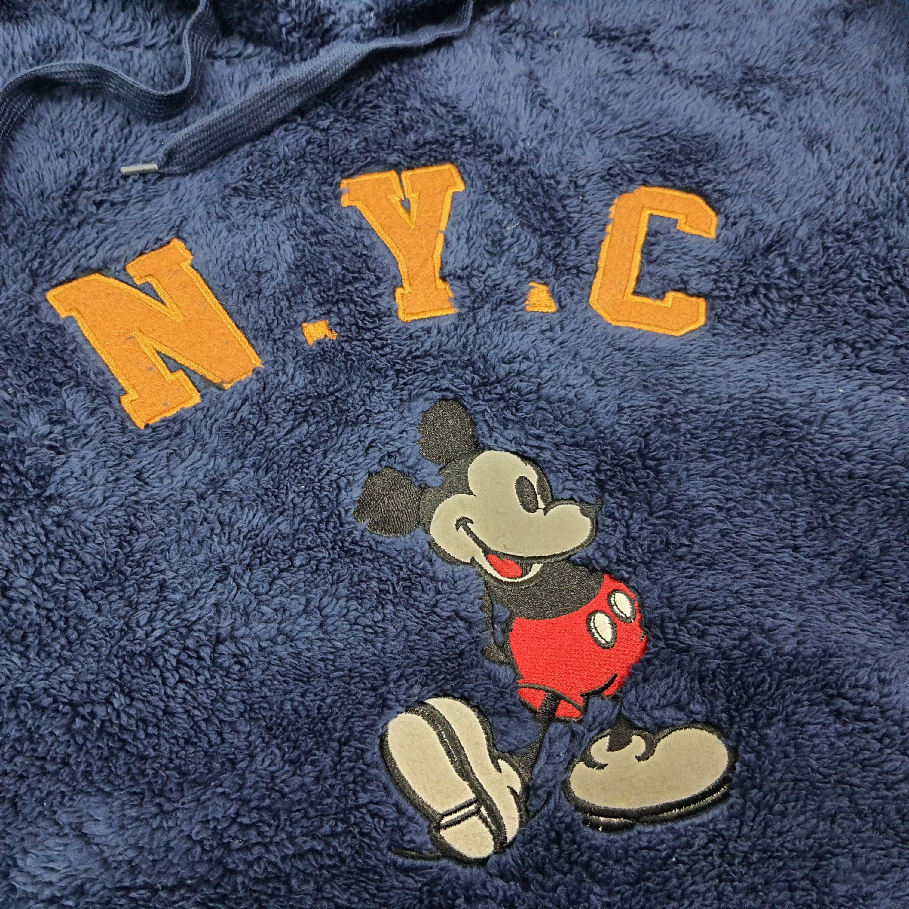 Disney Vintage Disney Mickey Mouse NYC Fleece Hoodie C269N16 Size US S / EU 44-46 / 1 - 2 Thumbnail