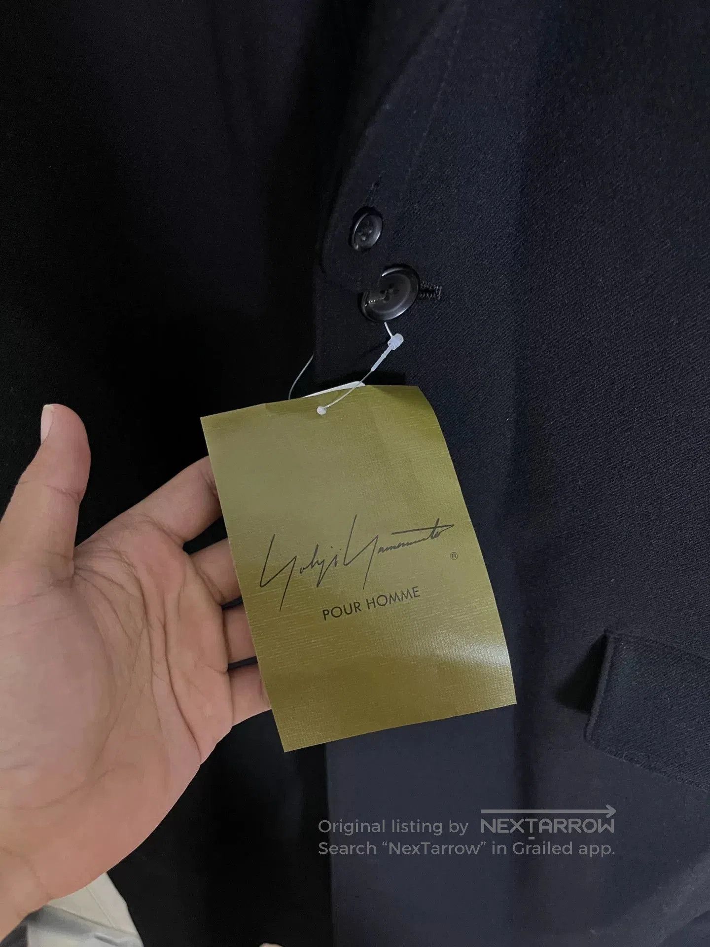 Yohji Yamamoto Yohji Yamamoto Black Striped Coat. Size US XL / EU 56 / 4 - 2 Thumbnail