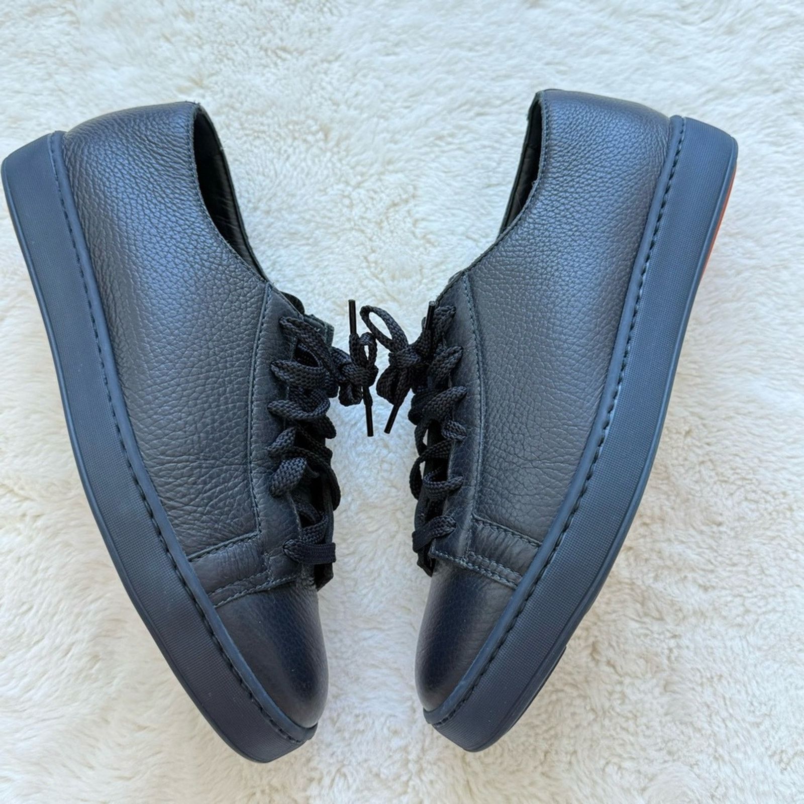 Santoni Santoni men’s leather sneakers size 7.5 US men Size US 7.5 / EU 40-41 - 2 Thumbnail