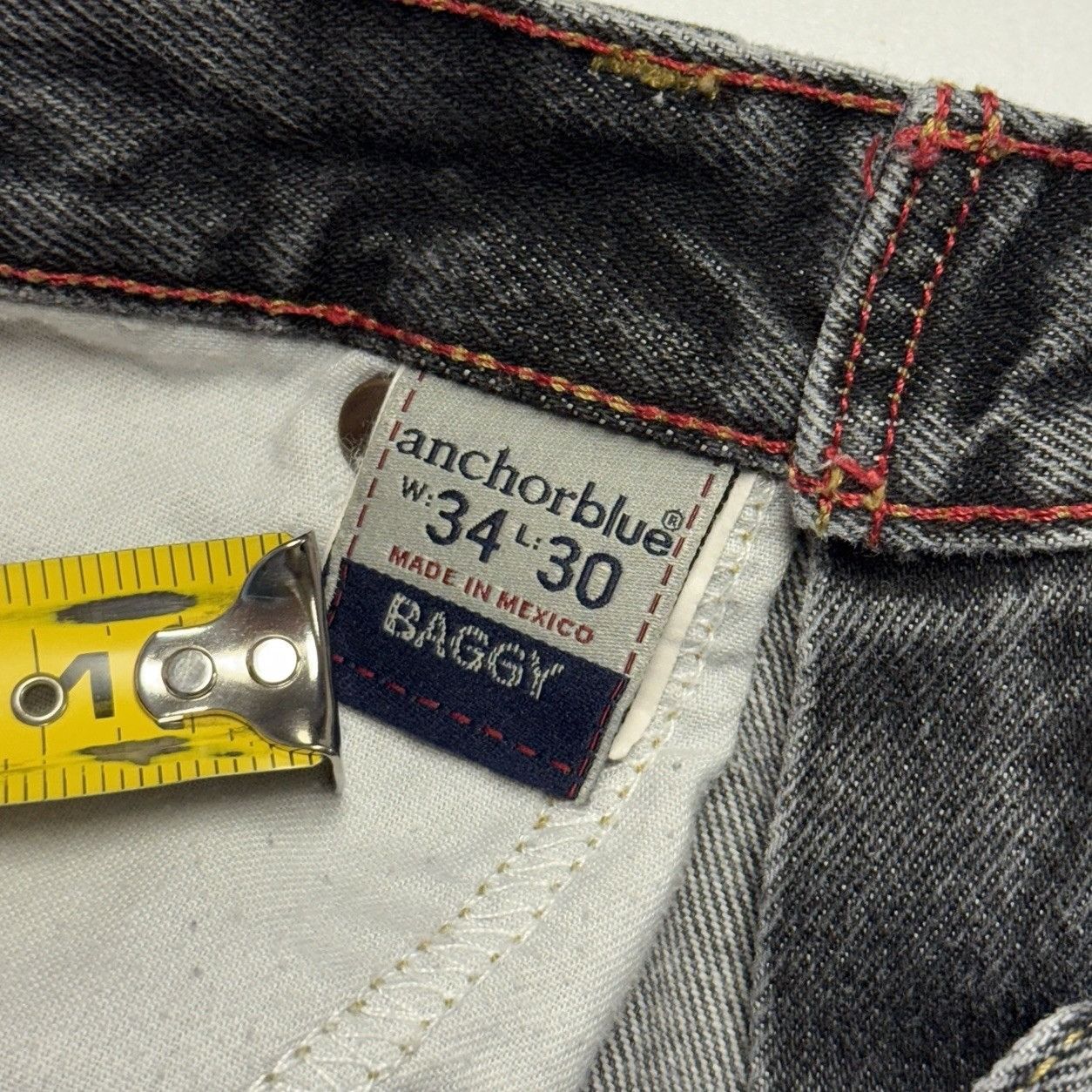 Anchor Blue Vintage Anchor Blue Baggy Jean Shorts Mens 34 (33x14.5) Fade Size US 34 / EU 50 - 7 Thumbnail