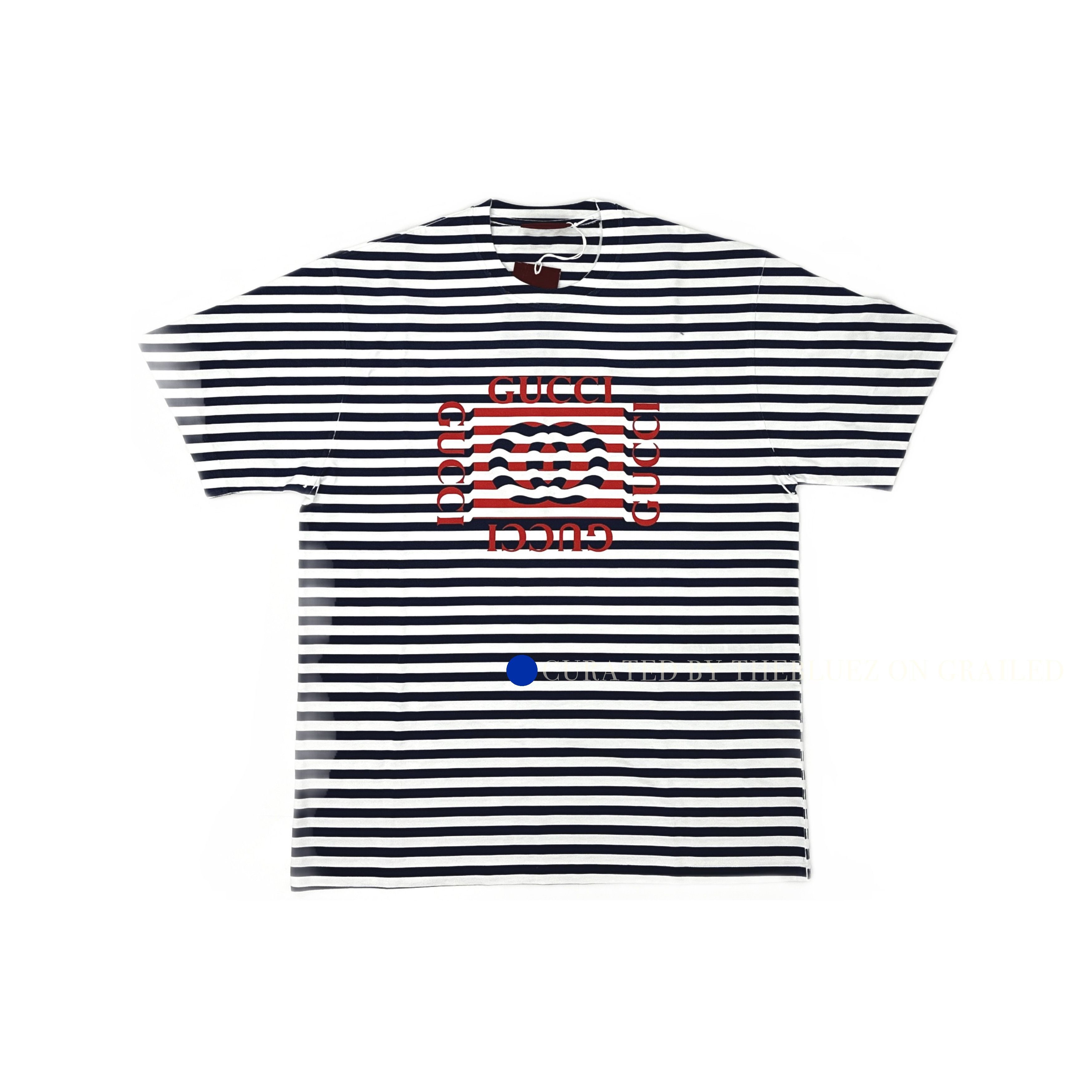 Gucci Striped Logo T-Shirt in Multi Size US L / EU 52-54 / 3 - 1 Thumbnail