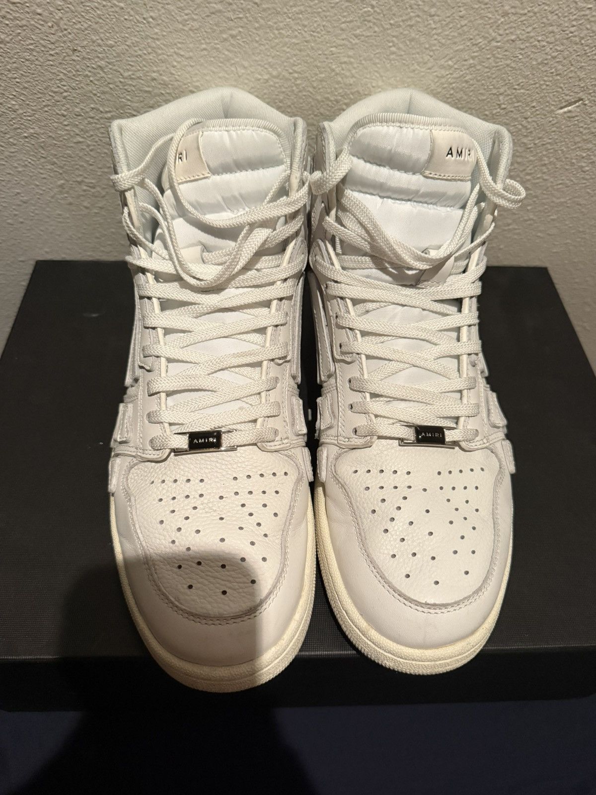 Amiri AMIRI WHITE SKEL TOP HIGHS Size US 10 / EU 43 - 3 Thumbnail