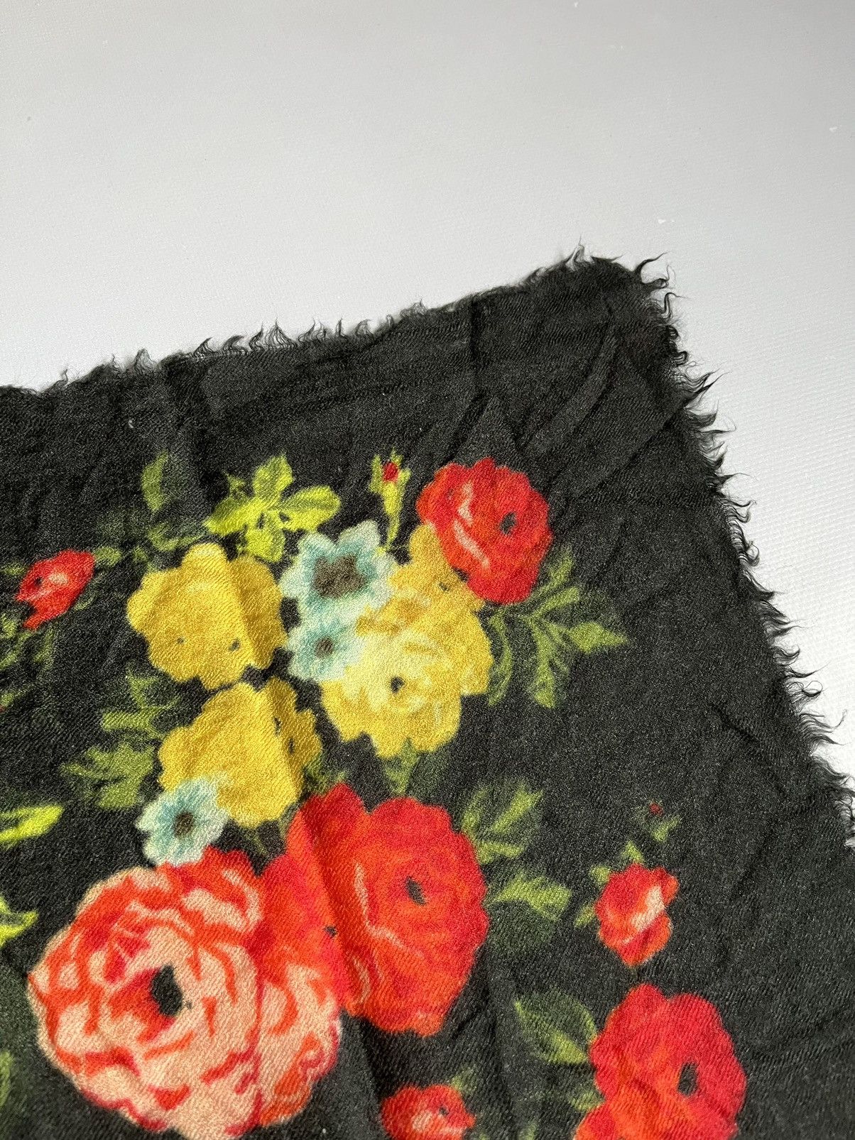 Other Toast Multicolor Floral Mohair Wool Cashmere Scarf Shawl Size ONE SIZE - 6 Thumbnail