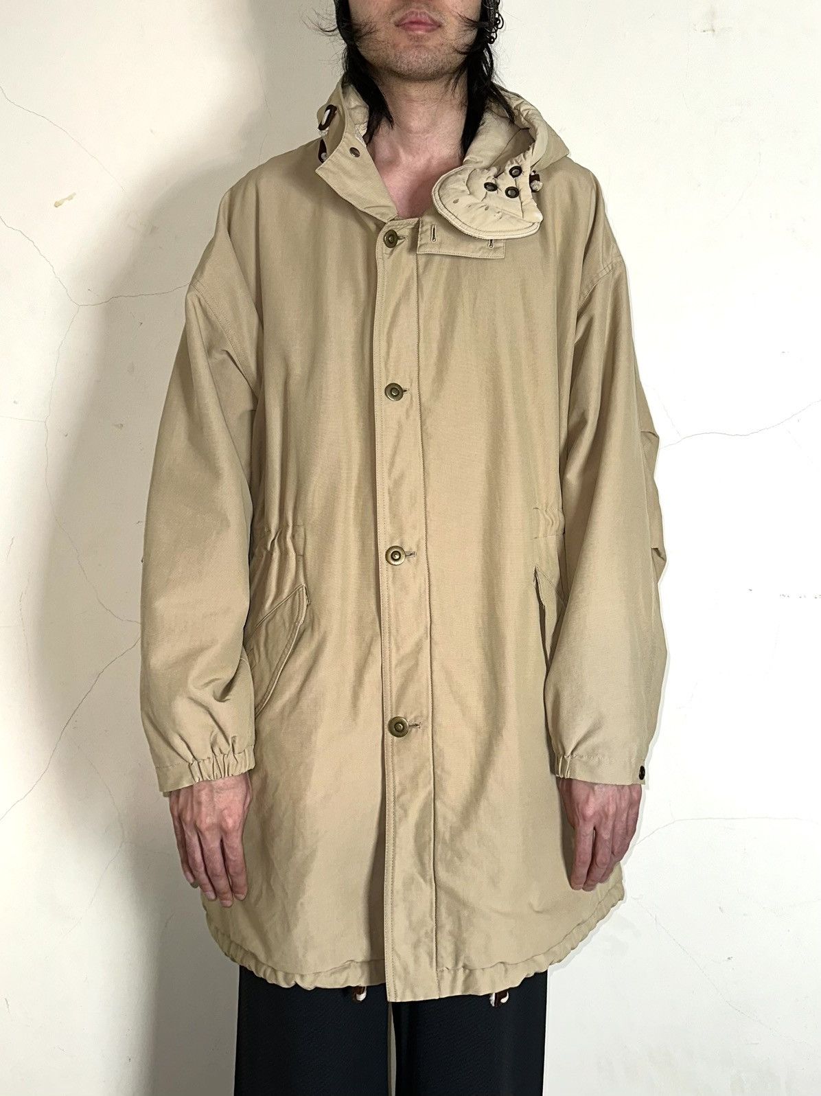 Emporio Armani 90s Jumbo Ballistic Hooded Parka Size US XL / EU 56 / 4 - 1 Thumbnail