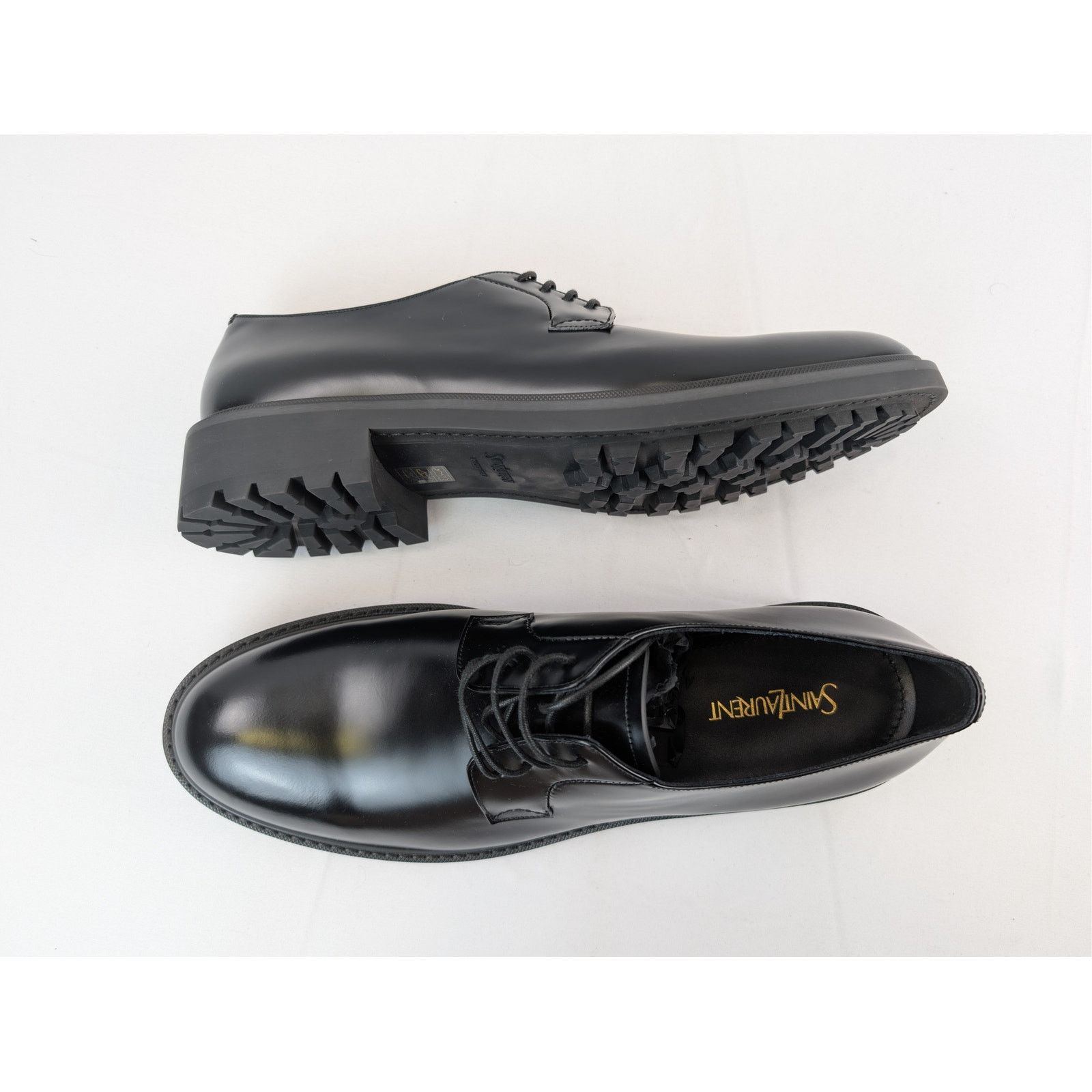 Saint Laurent Paris o1rshd1 New Bourbon Antoine Sandy 25 PL V Shoe Boots in Nero Size US 12 / EU 45 - 3 Thumbnail