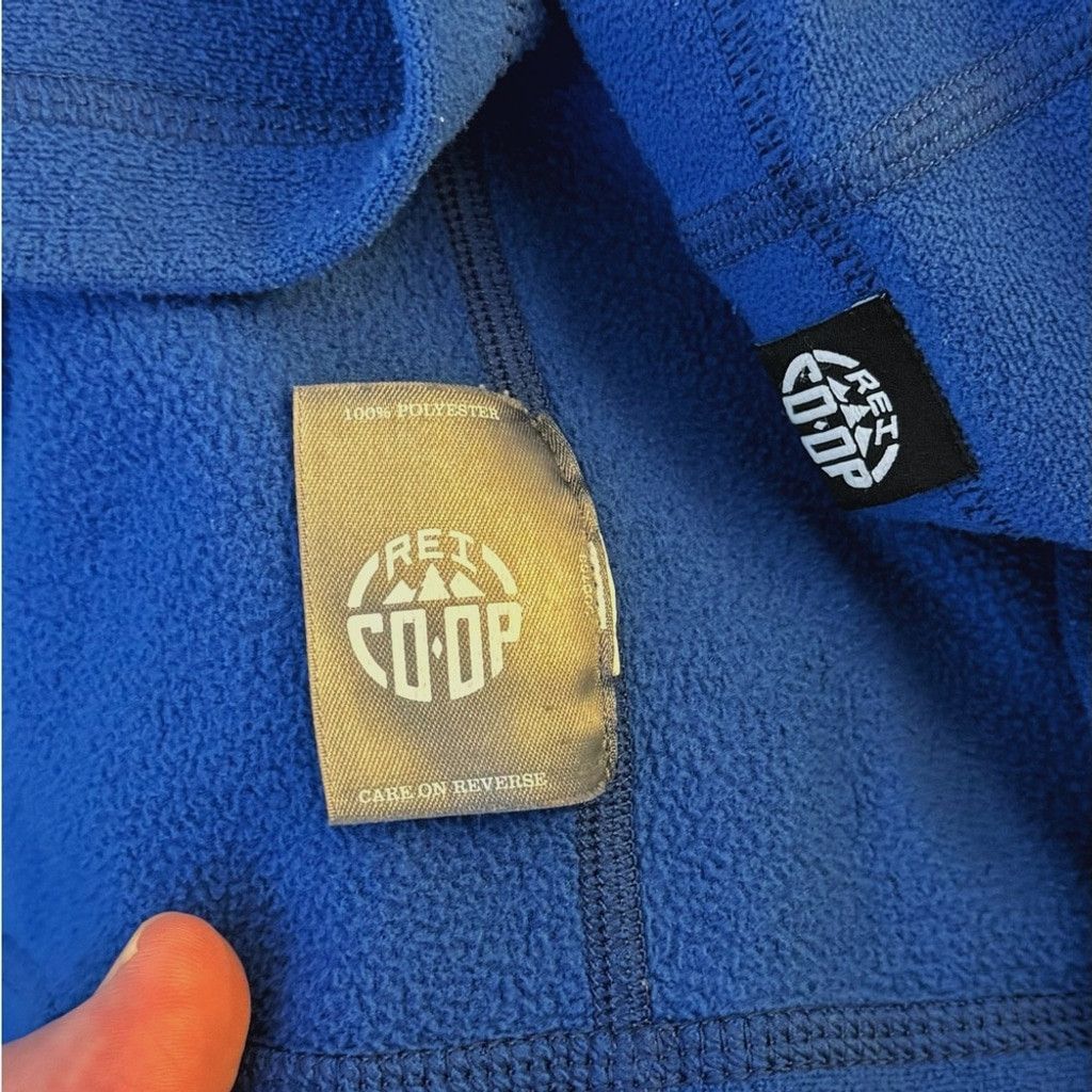 Rei REI Co-op Mens Thin Blue 1/4 Zip Fleece Pullover Size XL Size US XL / EU 56 / 4 - 7 Thumbnail