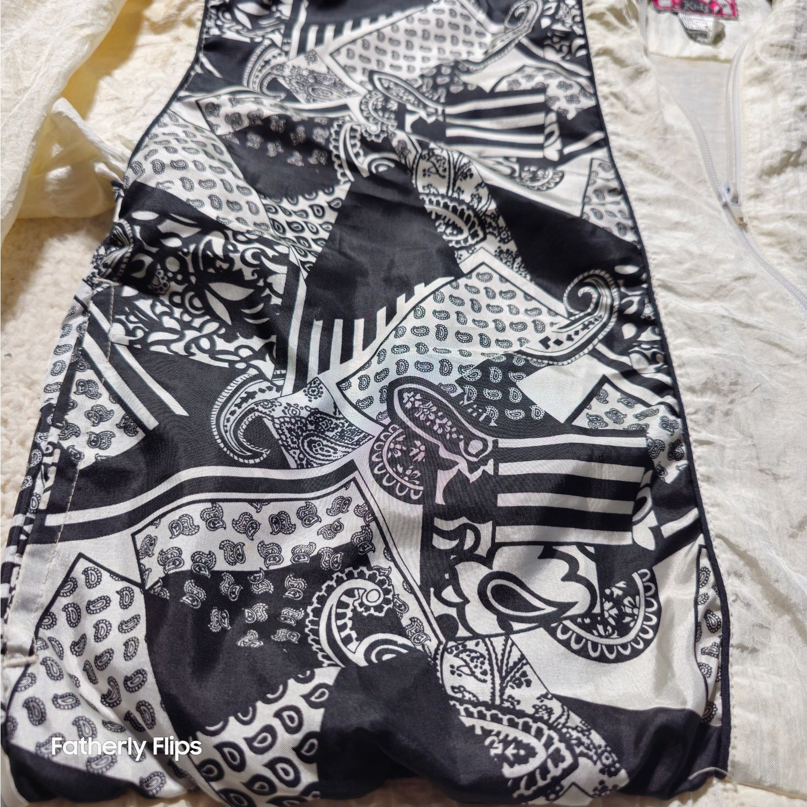 Other Vintage 90s Sunterra Kids Black White Geometric Windbreaker Size S / US 4 / IT 40 - 4 Thumbnail