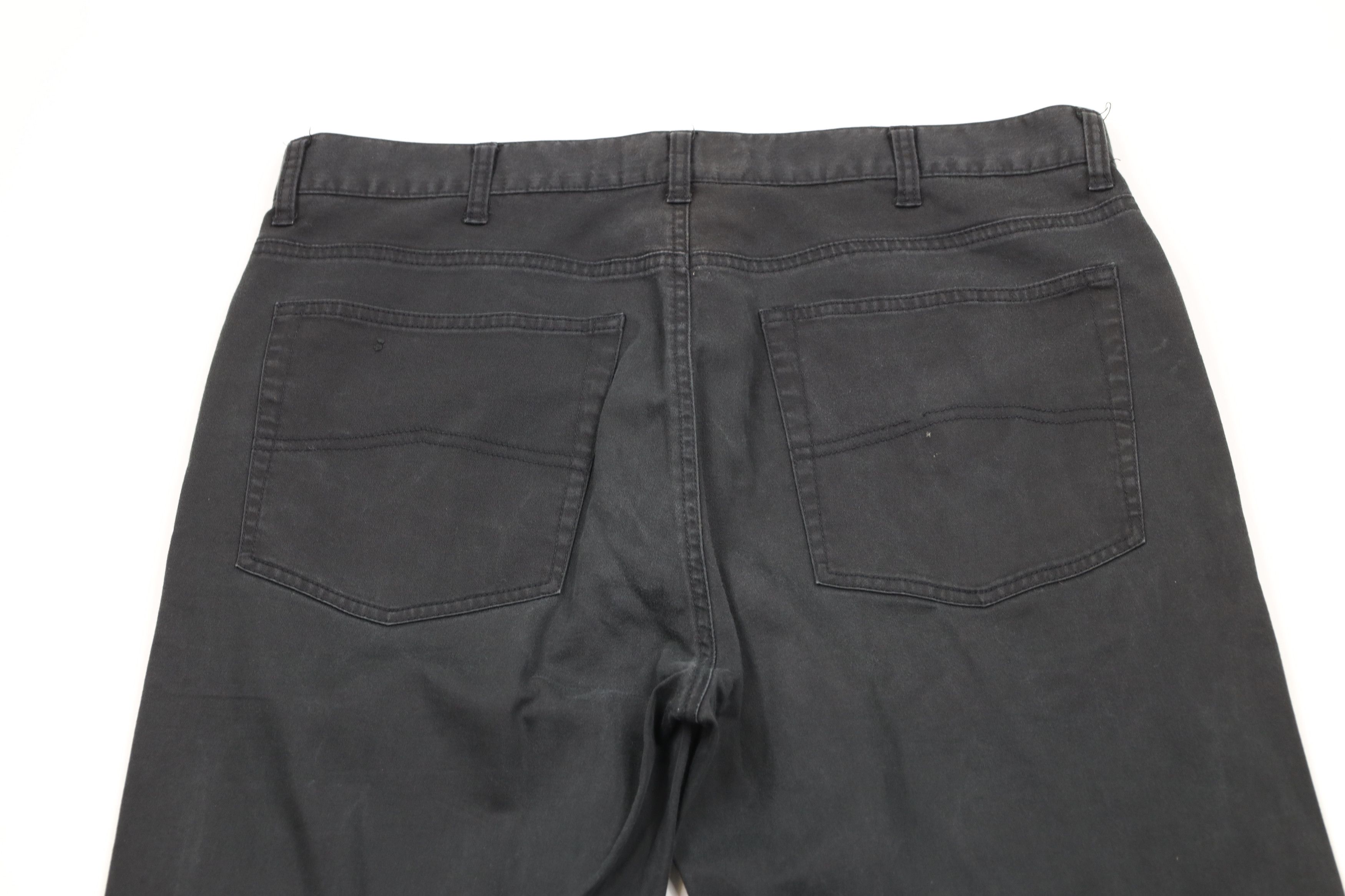 Armani Exchange × Vintage Vintage Armani Exchange Spell Stretch Wide Leg Pants Black Size US 36 / EU 52 - 11 Thumbnail