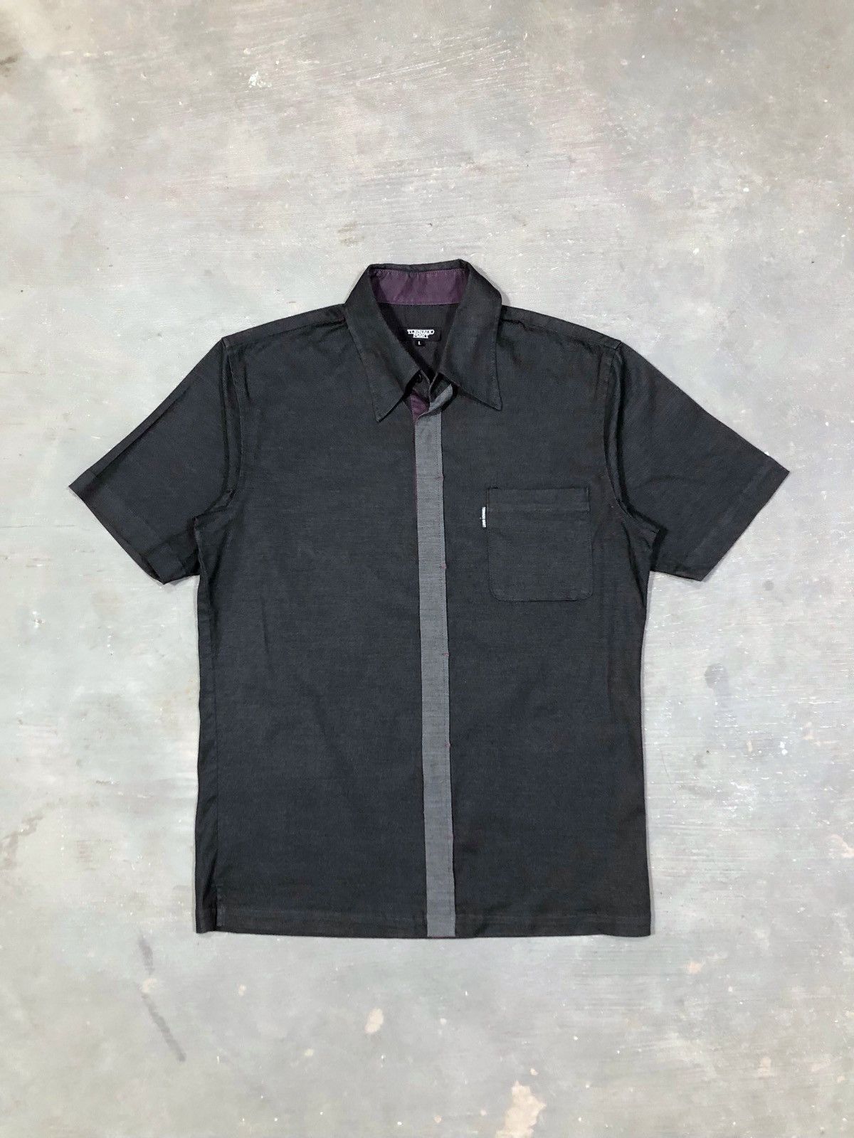 Tornado Mart Black Button Up Shirt