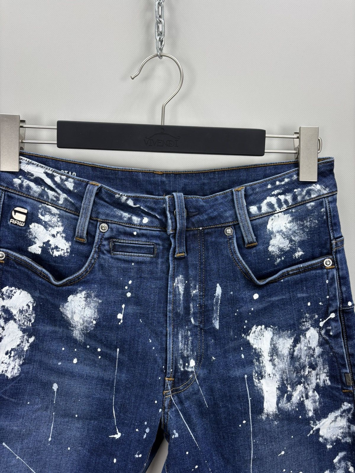 G-Star Mens jeans G Star Raw D Staq Size 28 Color Blue Size US 28 / EU 44 - 4 Thumbnail