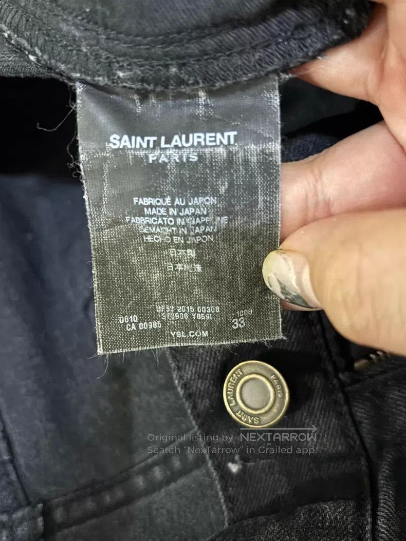 Saint Laurent Paris Saint Laurent Paris Distressed Claw Basic Denim Pants Size US 33 - 5 Thumbnail