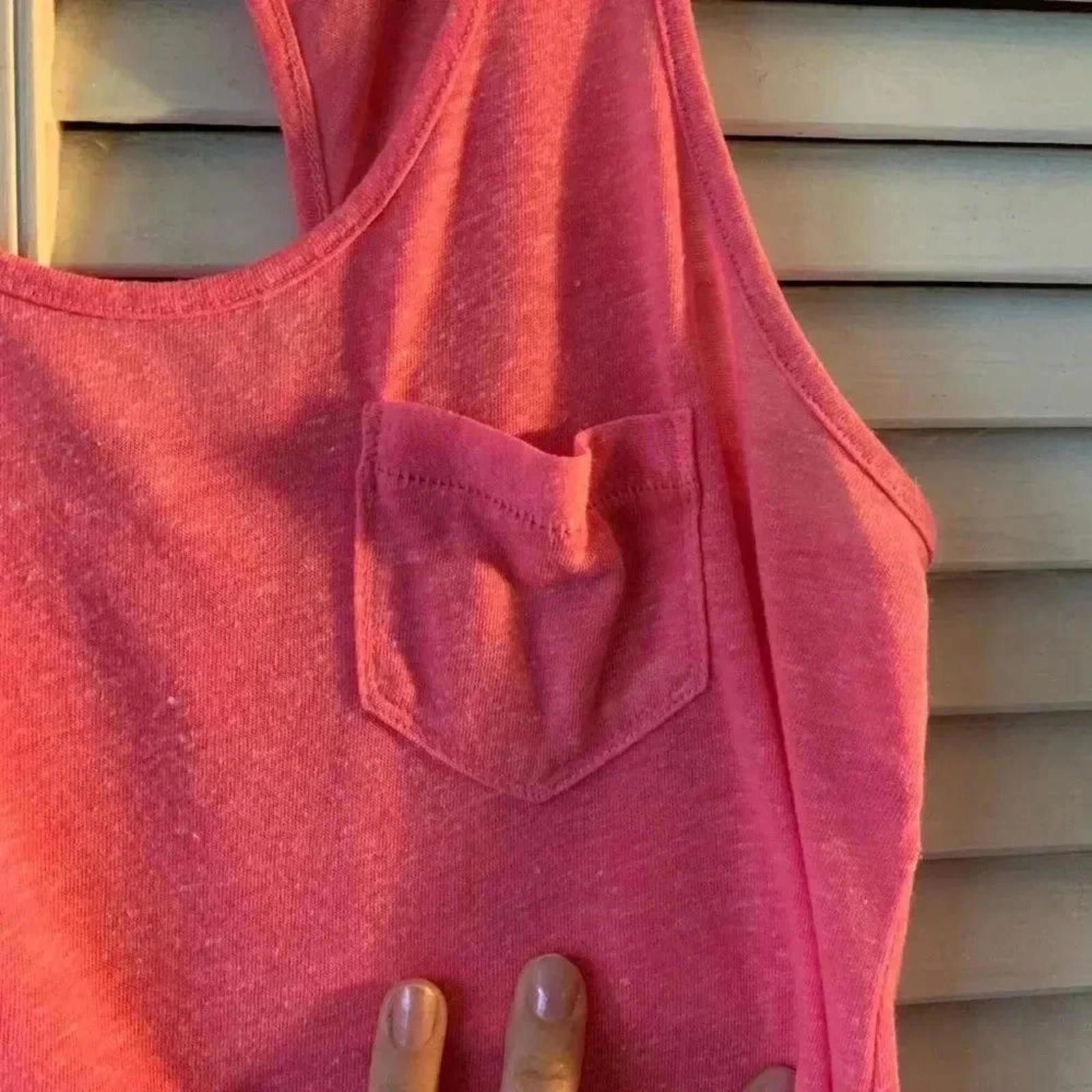 Designer Stylish Pink Pocket Tank Top Size S / US 4 / IT 40 - 4 Thumbnail