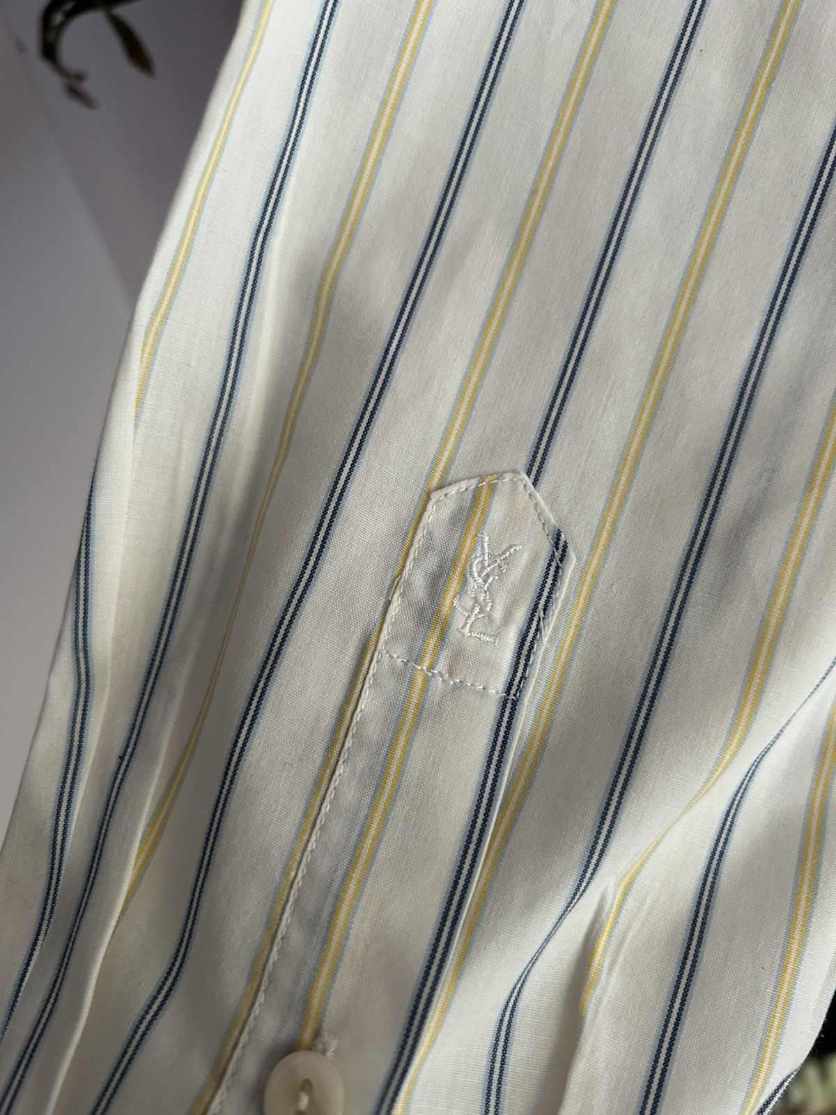 Vintage Yves Saint Laurent YSL 70s vintage striped shirt Size US M / EU 48-50 / 2 - 15 Thumbnail