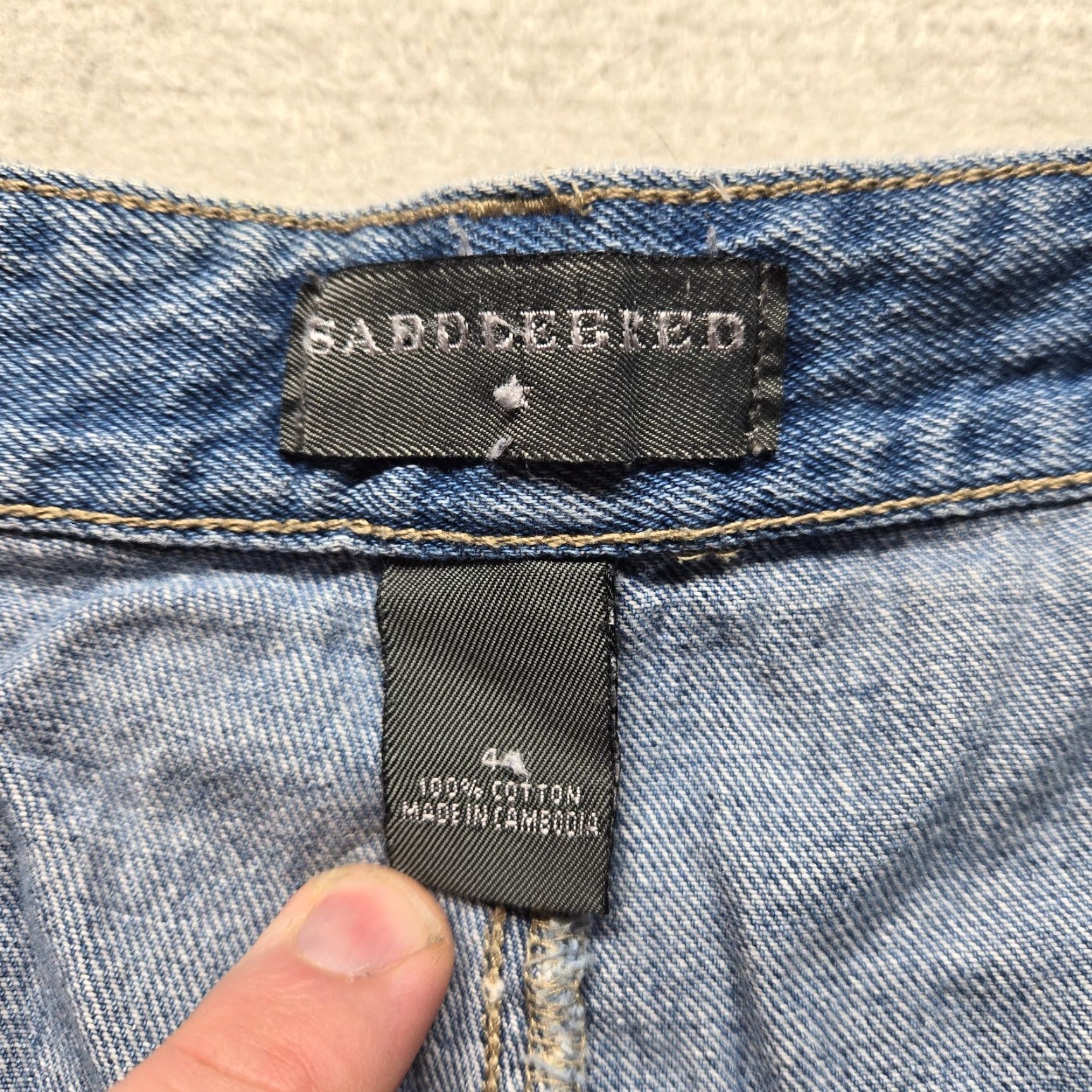 Denime Saddlebred Blue Denim Jean Shorts Adult Men Size 44 Blue Jeans Saddlebred Jeans Shorts Mens 44 Denim Size US 44 / EU 60 - 2 Thumbnail