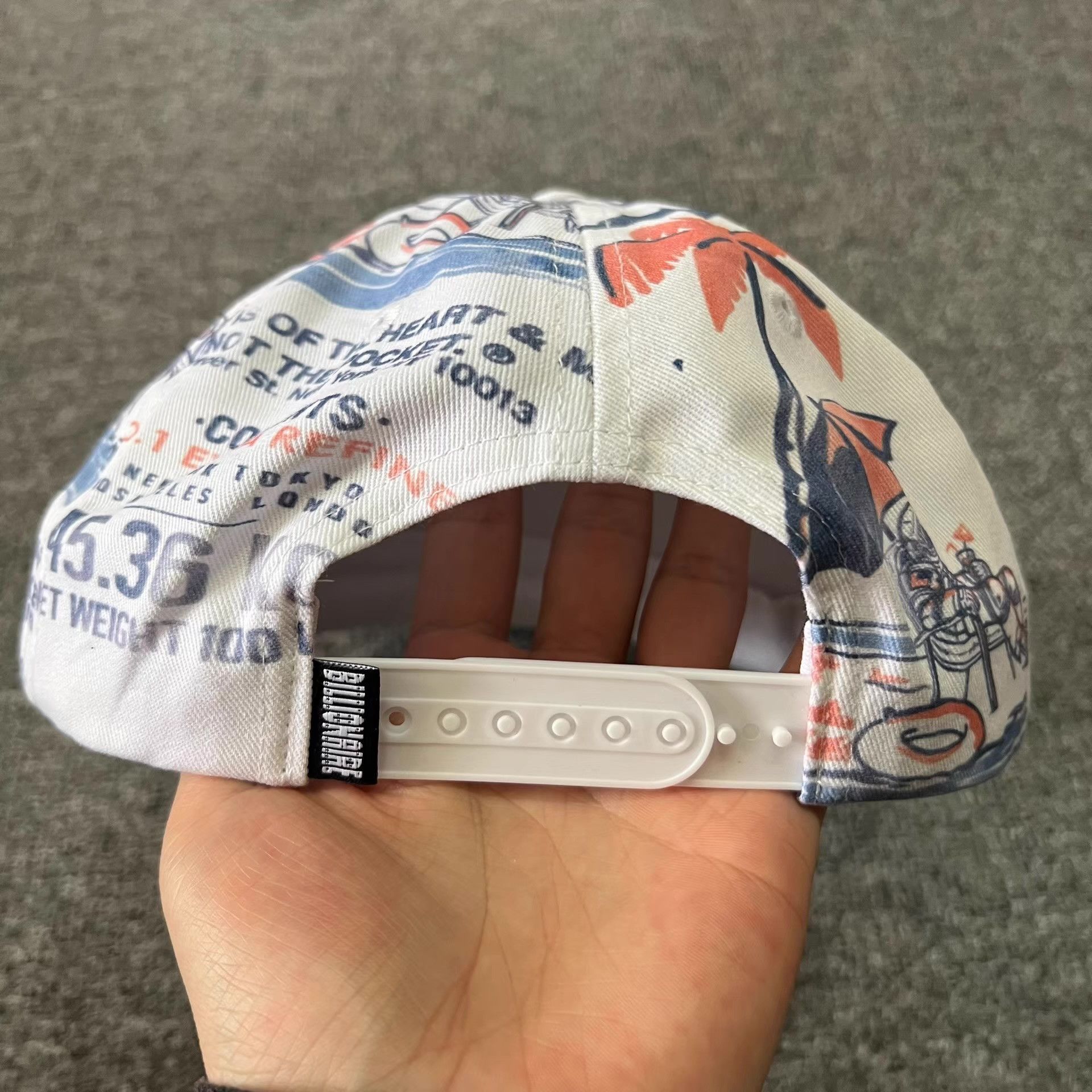 Billionaire Boys Club BBCPrint Vintage Logo Beach Theme Flat Brim Baseball Cap。Q7 Size ONE SIZE - 7 Thumbnail