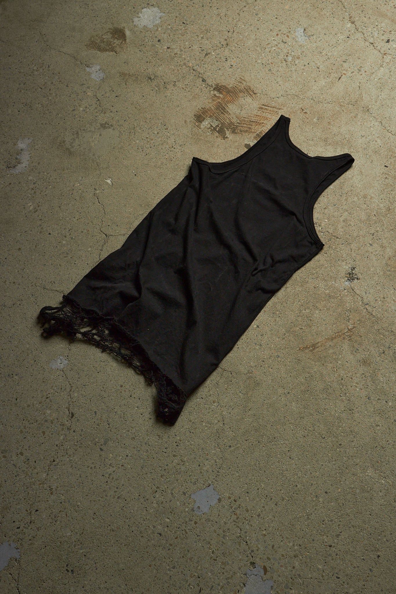 Japanese Brand FUGA DISTRESSED FRAYED WEBBING CHARCOAL TANK TOP Size US S / EU 44-46 / 1 - 5 Thumbnail