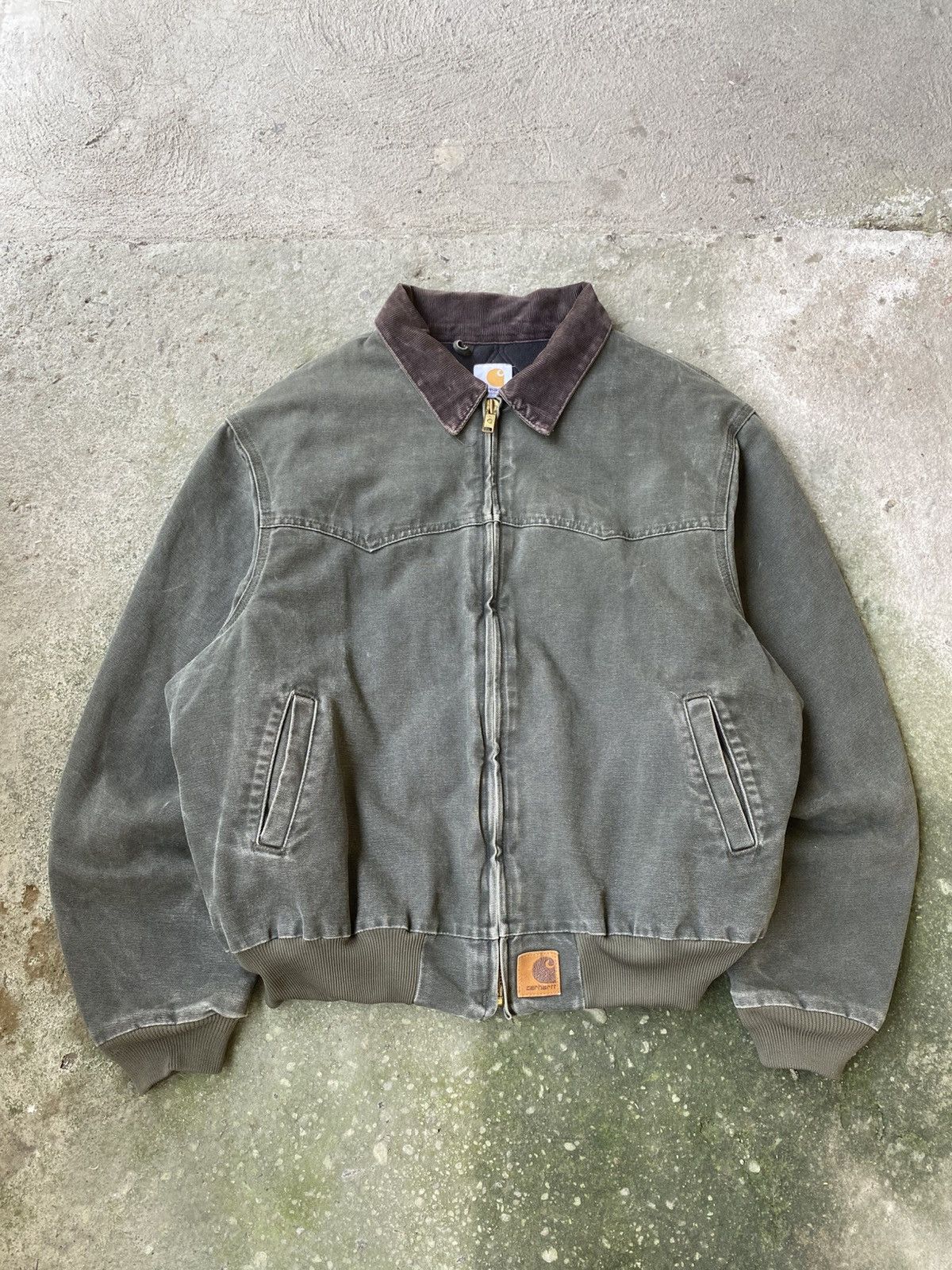 Carhartt SOLD OUT Vintage Carhartt Santa Fe Mos Green Big Patch Size US XL / EU 56 / 4 - 2 Thumbnail