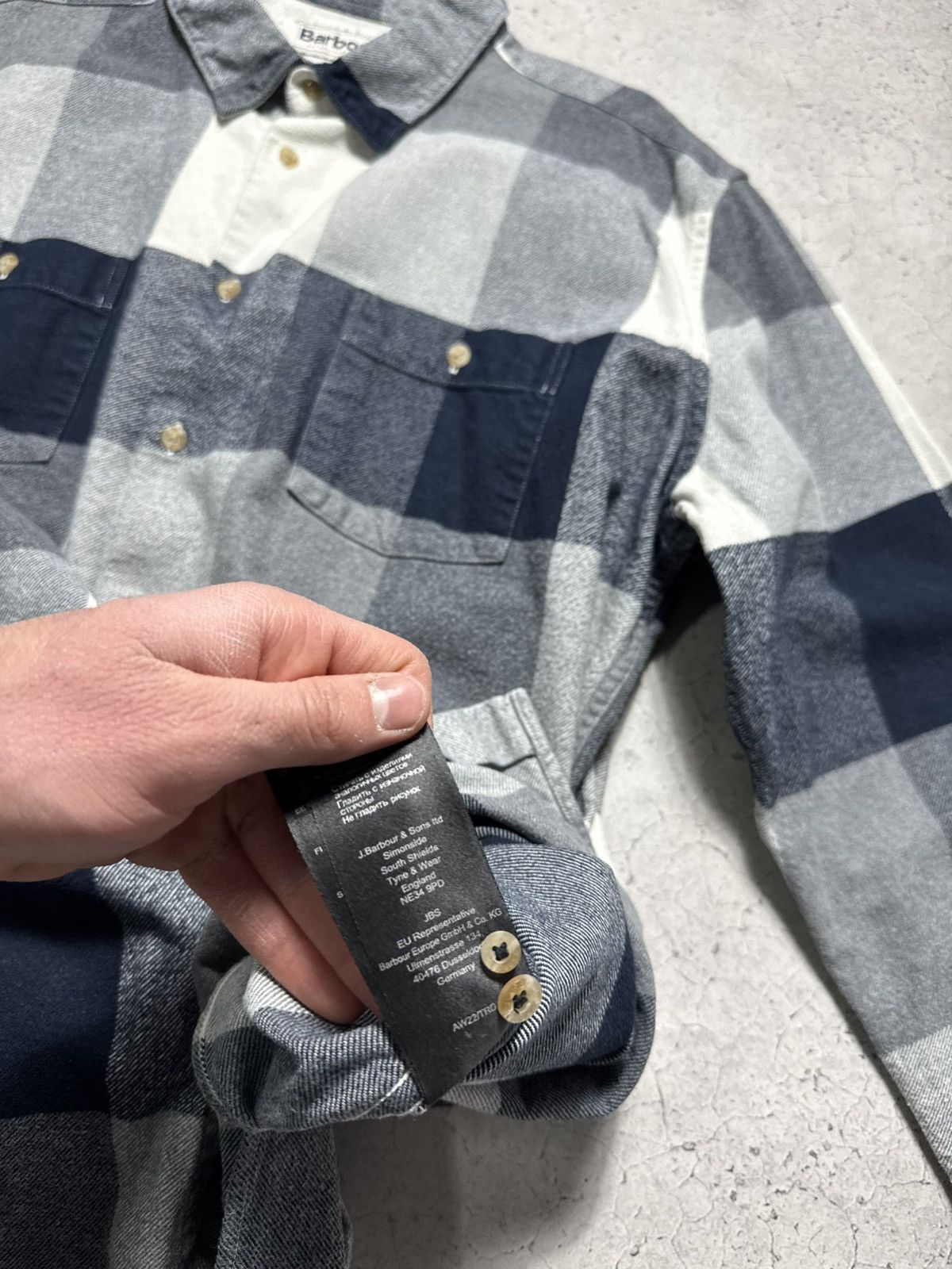 Barbour Barbour Checked Flannel Button Up Shirt Jacket Size US XXL / EU 58 / 5 - 11 Thumbnail