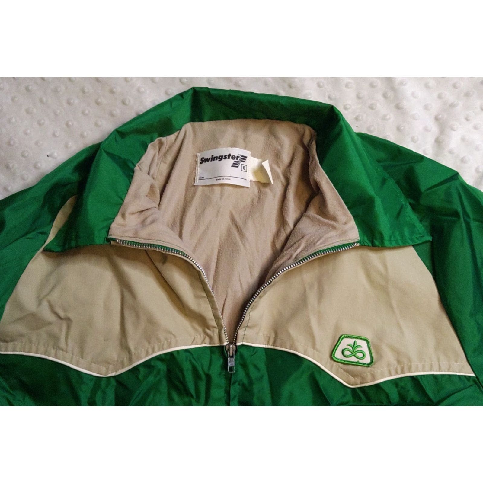 Vintage VINTAGE Swingster Jacket XL Green Tan Lightweight Zip USA Swingster Green Tan Lightweight Jacket XL USA Size US XL / EU 56 / 4 - 4 Thumbnail