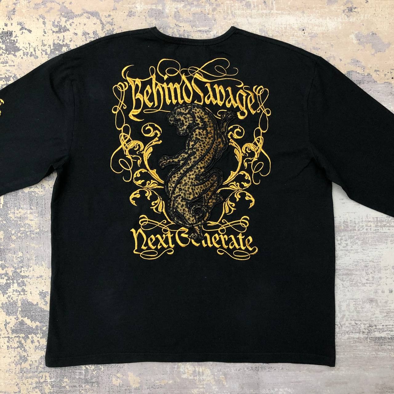 Japanese Brand T189 SUKAJAN EMBROIDERY BEHIND SAVAGE NEXT GENERATE TEE Size US XXL / EU 58 / 5 - 1 Thumbnail