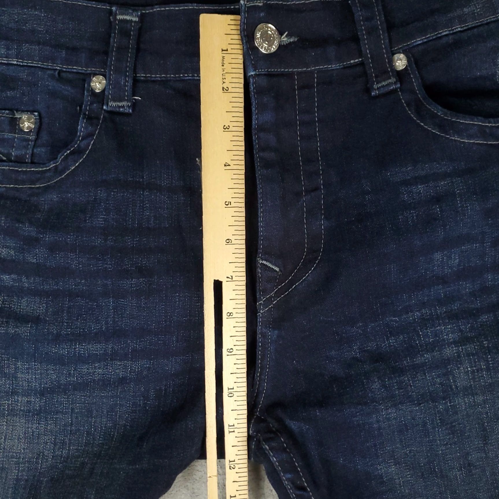 True Religion True Religion Jeans Mens 38x32 Blue Rocco Relaxed Skinny Pants Size US 38 / EU 54 - 4 Thumbnail