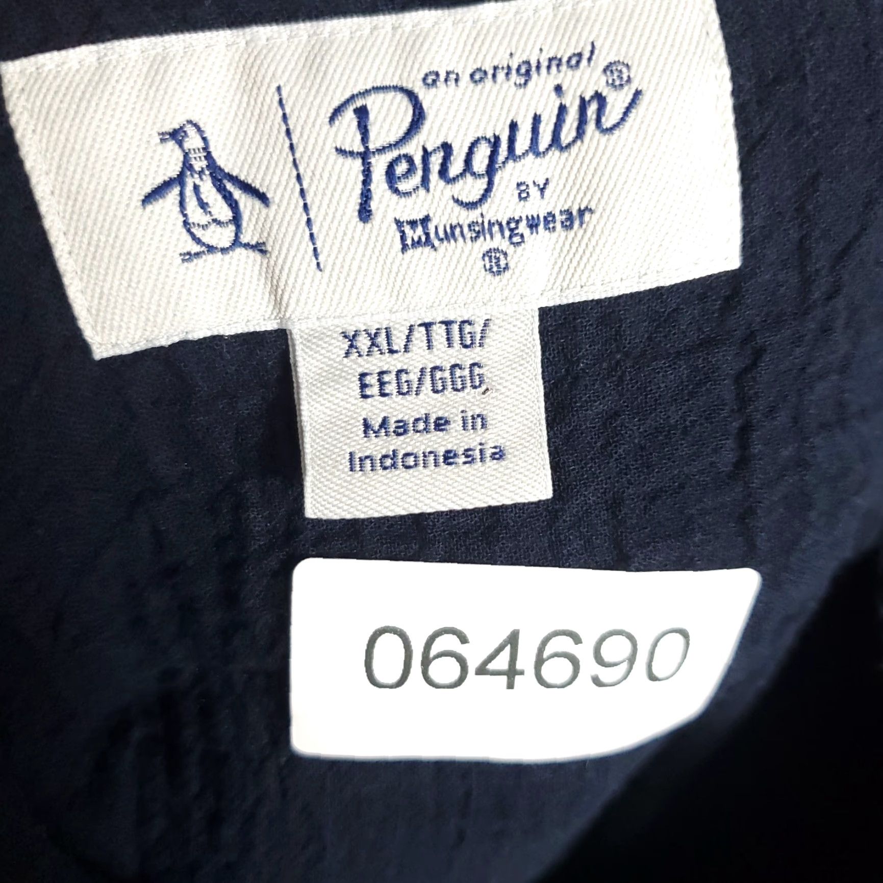 Original Penguin Original Penguin Shirt Mens 2XL Navy Blue Camp Collar Button Up Short Sleeve Size US XXL / EU 58 / 5 - 8 Thumbnail