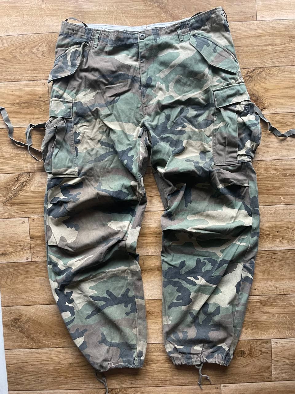 Pre-owned Vintage Cargo Pants In Green