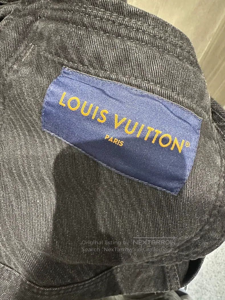 Louis Vuitton Louis Vuitton Dark logo denim jacket Size US S / EU 44-46 / 1 - 7 Thumbnail
