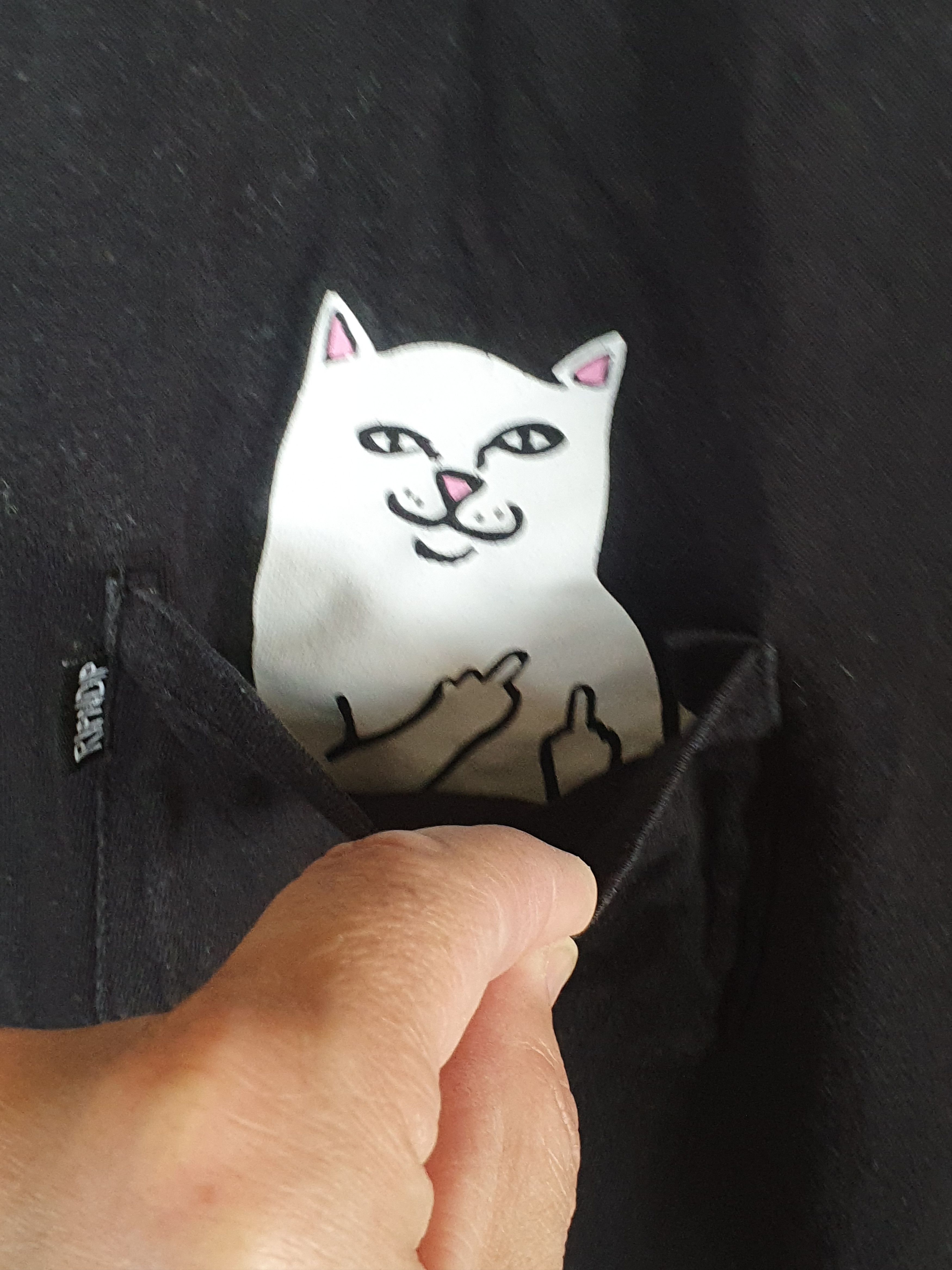 RIPNDIP Rip N Dip pocket tee Cat In Pocket t-shirt sz S Size US S / EU 44-46 / 1 - 2 Thumbnail