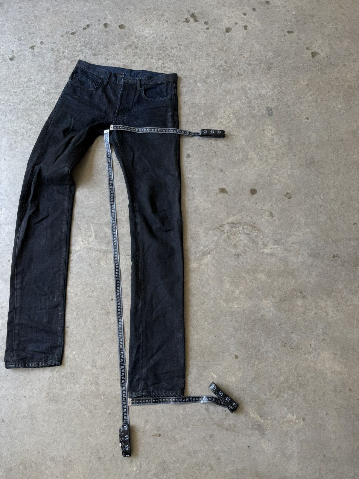Dior Dior Homme AW08 Indigo Black Coated Denim Size US 28 / EU 44 - 12 Thumbnail