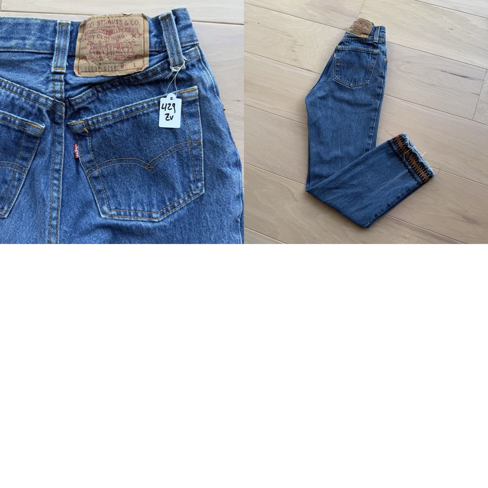 Levi's VINTAGE Levi's 501 Jeans 22 Blue Made In USA 80s Straight Denim Workwear Mens Womens Size 40" / US 18 - 8 Thumbnail
