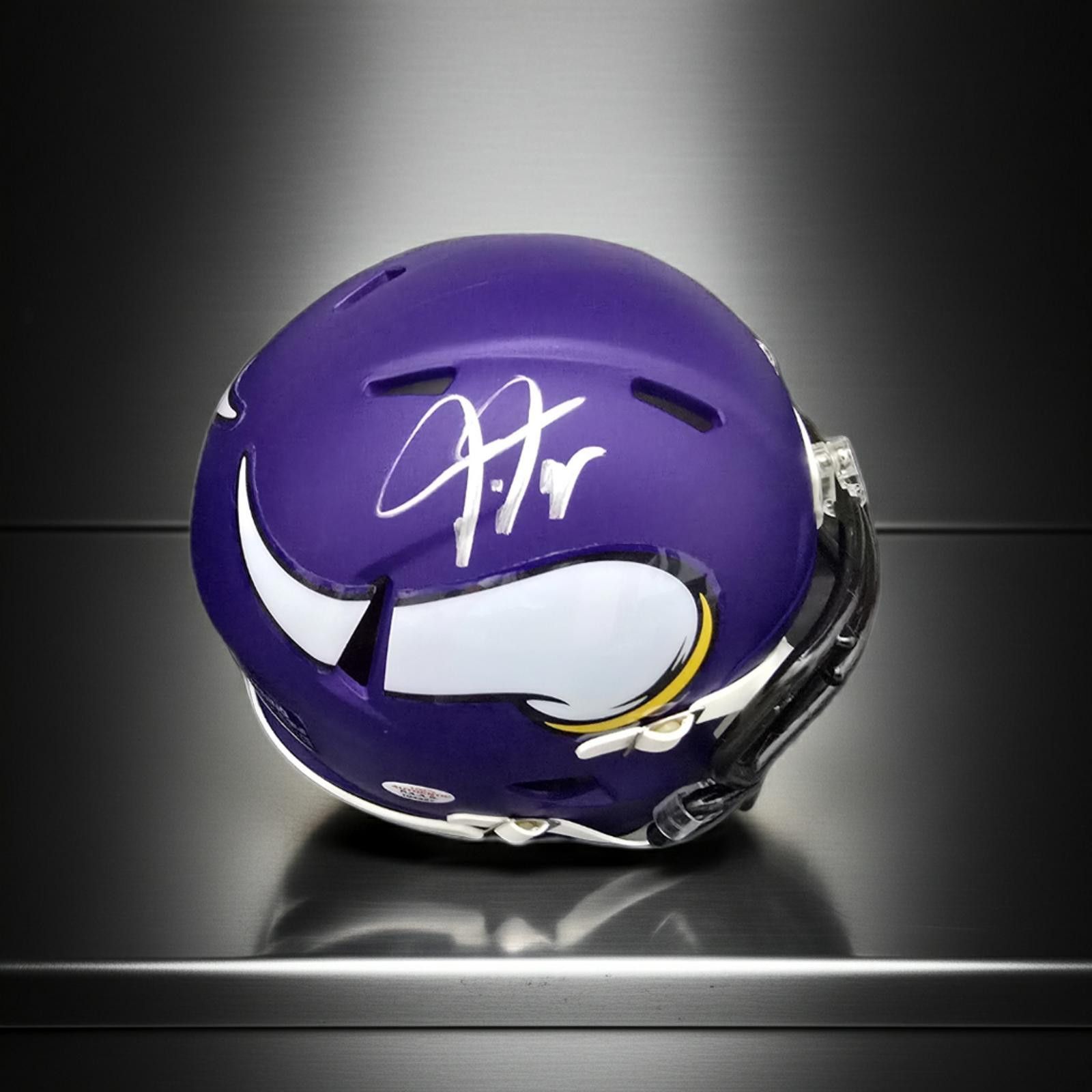 Other Justin Jefferson Minnesota Vikings signed mini helmet COA Size ONE SIZE - 1 Thumbnail