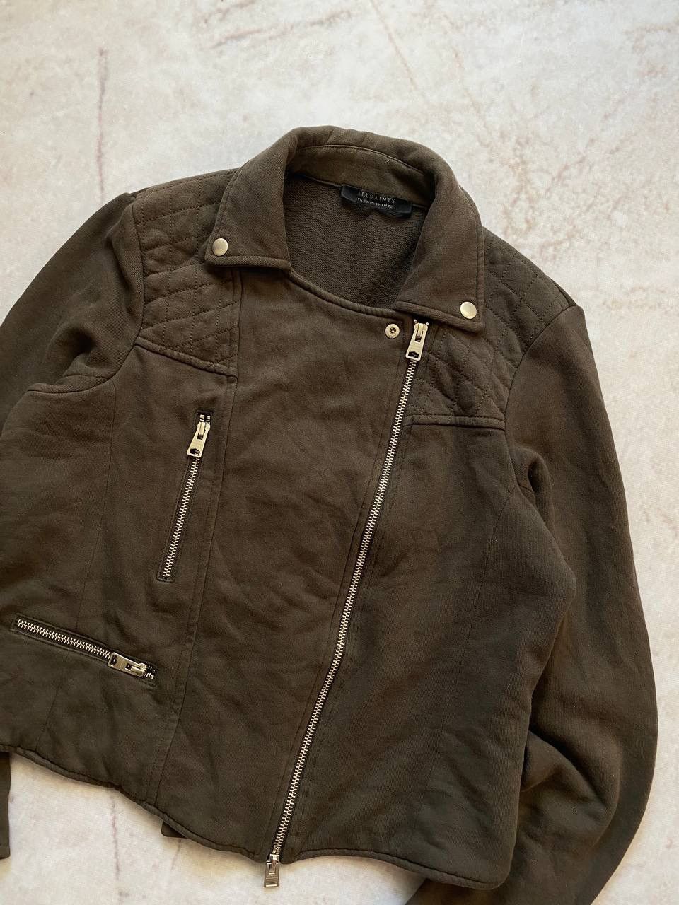 Allsaints × Vintage Luxury Allsaints Cotton Perfecto Jacket Size L / US 10 / IT 46 - 2 Thumbnail